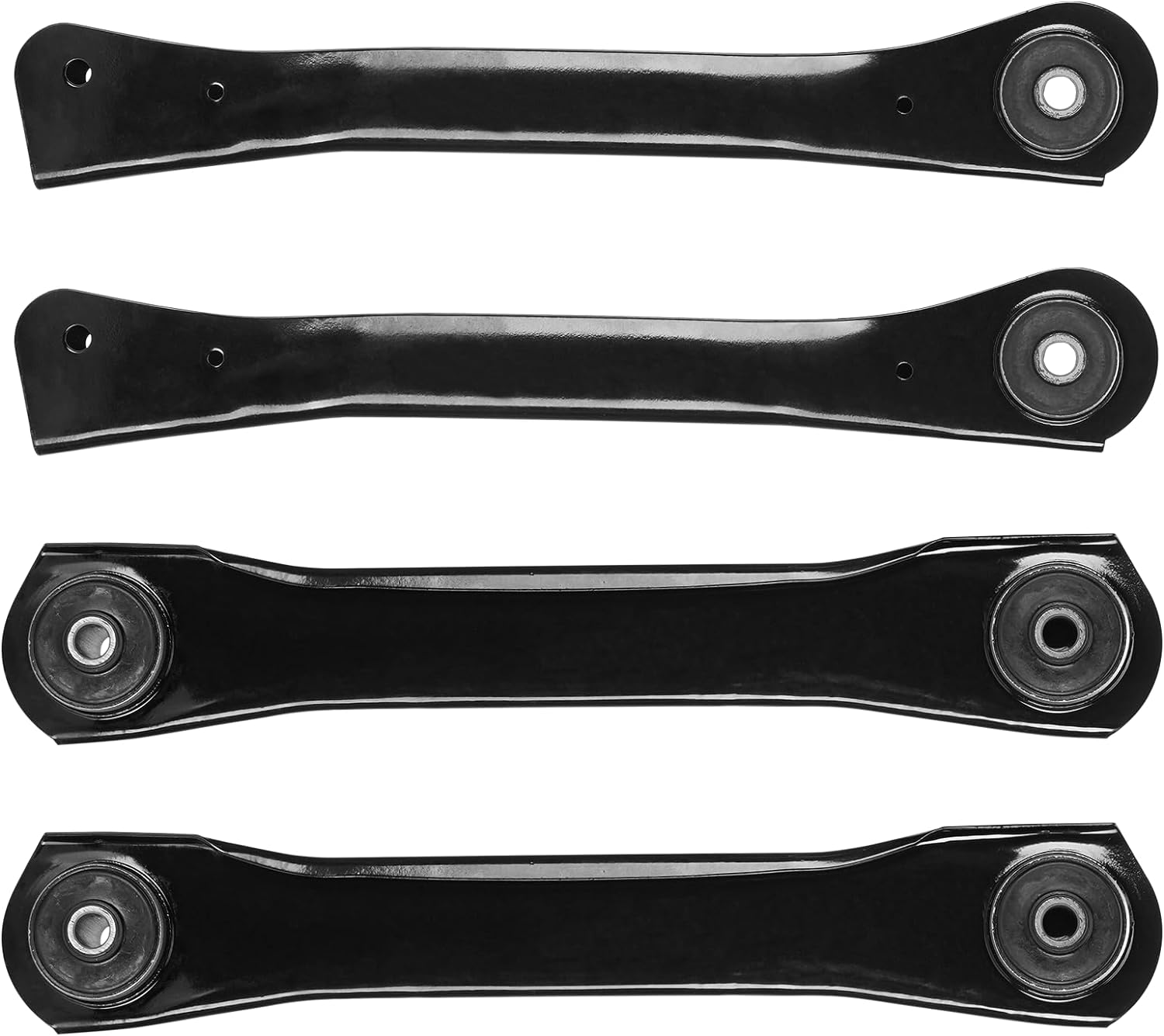 Front Upper & Lower Control Arms W/Bushing Assembly Replacement for 91-99 Jeep Cherokee 91-92 Comanche Suspension Kit K660203 K620244 4Pc Set image number 1