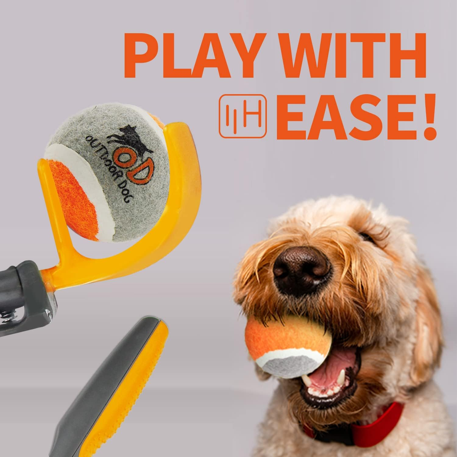 All for Paws Outdoor Dog Retractable Ball Thrower image number 1
