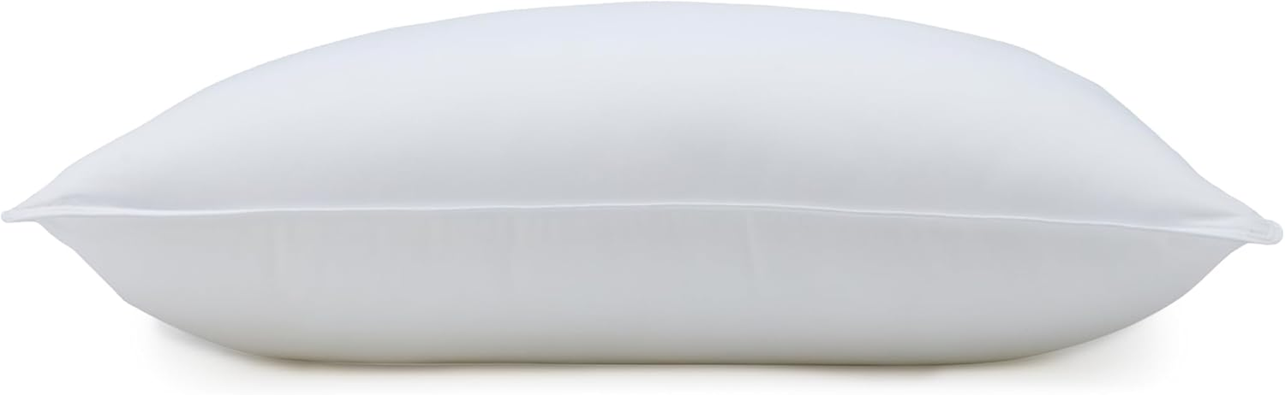 Amazon Basics down Alternative Bed Pillows, Medium Density for Back and Side Sleepers - Standard, 2-Pack,White image number 3