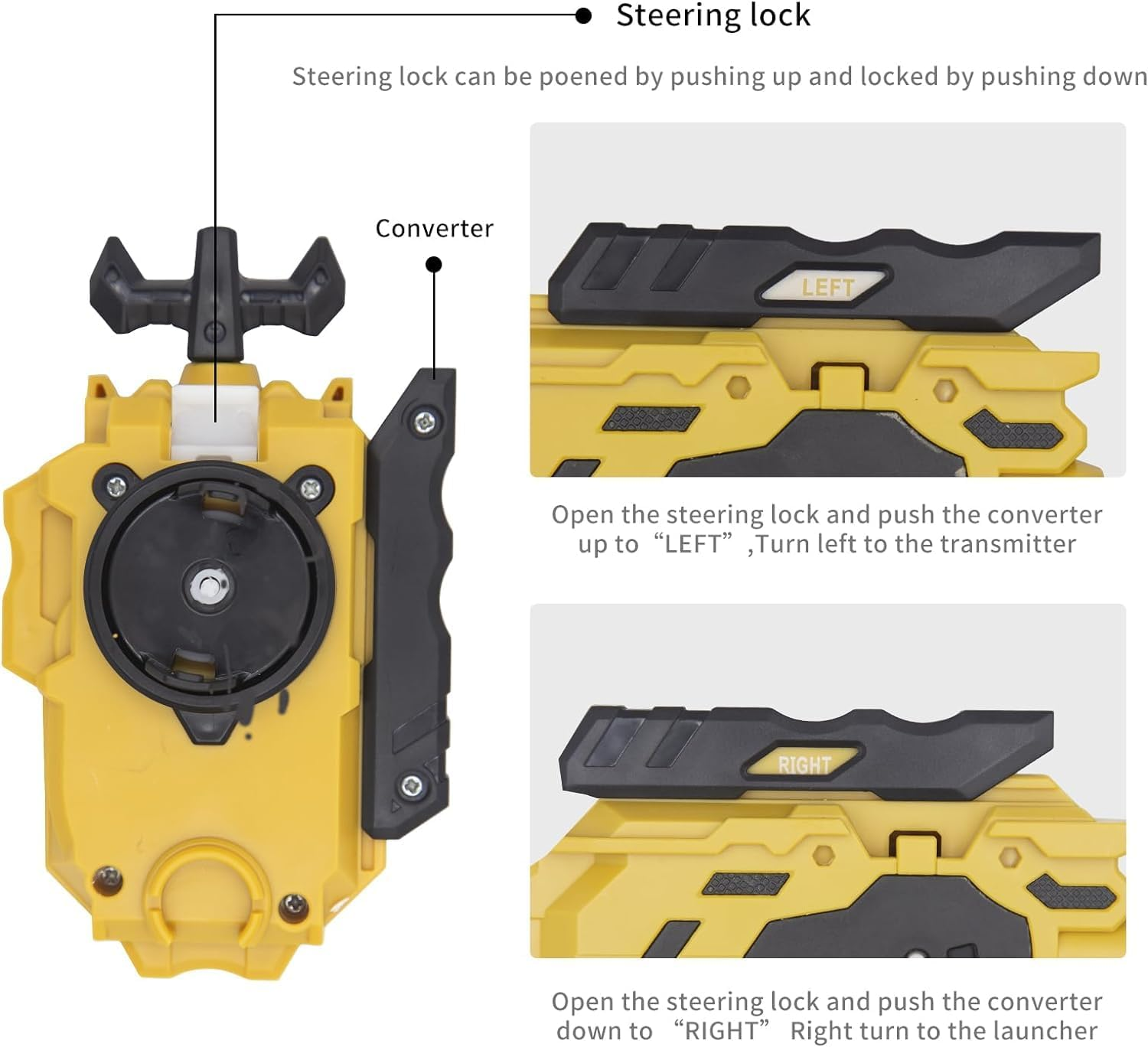 B-Qtech Battling Top Burst 12 New Gyros Top with 2 Launcher, Arena Toy, Gyro Pocket Box Pro (Gold) image number 2