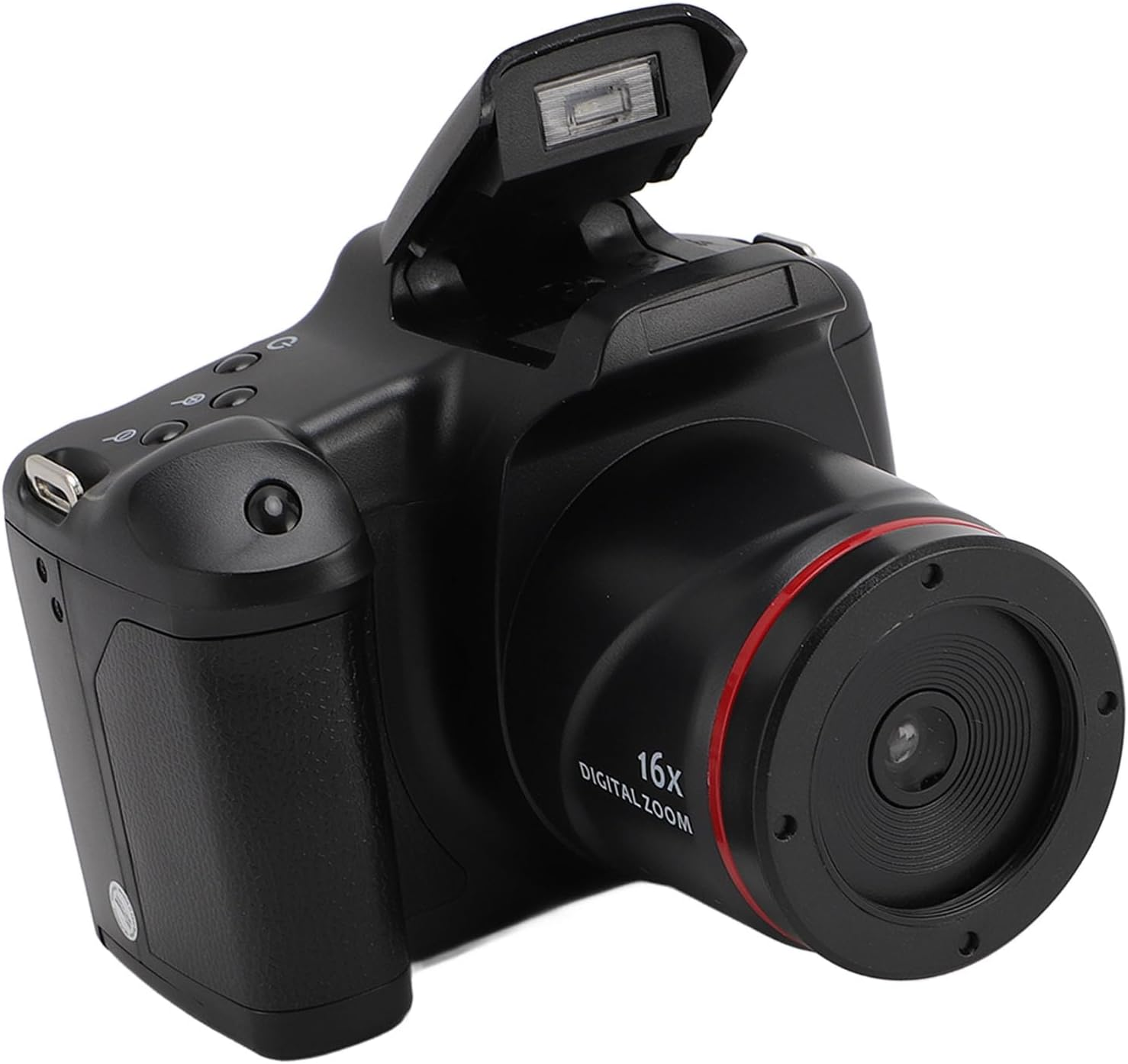 16MP Digital Camera for Photography, FHD 1080P Camera, 16X Digital Zoom Camera with 180 Degree Folding Screen, Portable Vlogging Camera for Kids and Teens image number 5