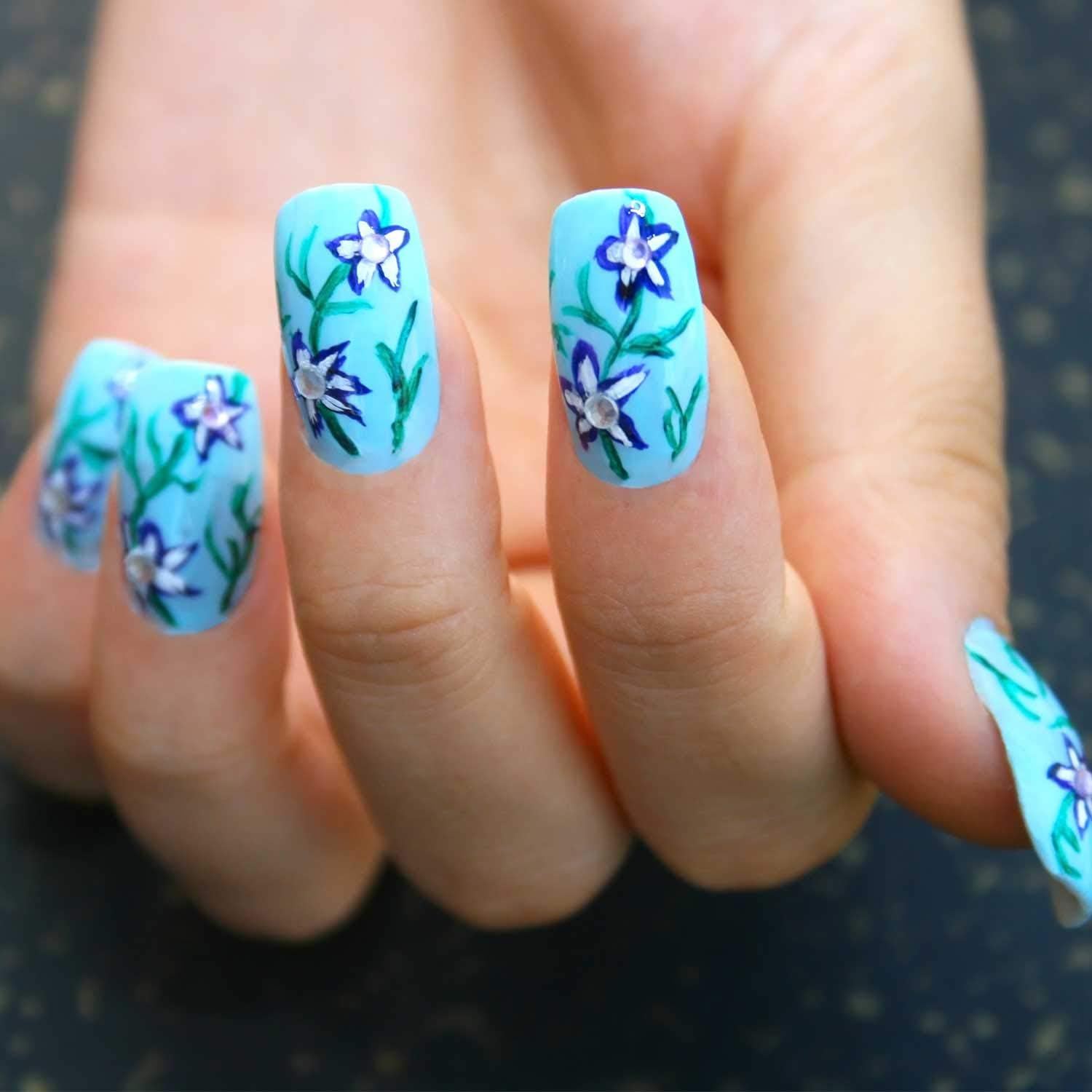 TRIXES 3 X Tiny Gel Acrylic Nail Art Tips Salon Drawing Pen Brush Painting Tool image number 6