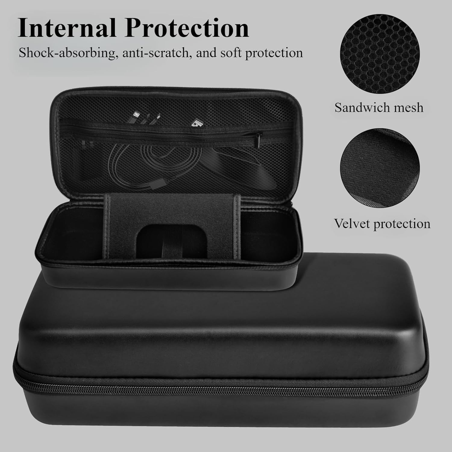 Pidynx Handheld Storage Bag + Protective Case + 8&rdquo; Frosted Film for MSI Claw8 Handheld EVA Leather Anti-Glare Film Anti-Blue Light Film image number 6
