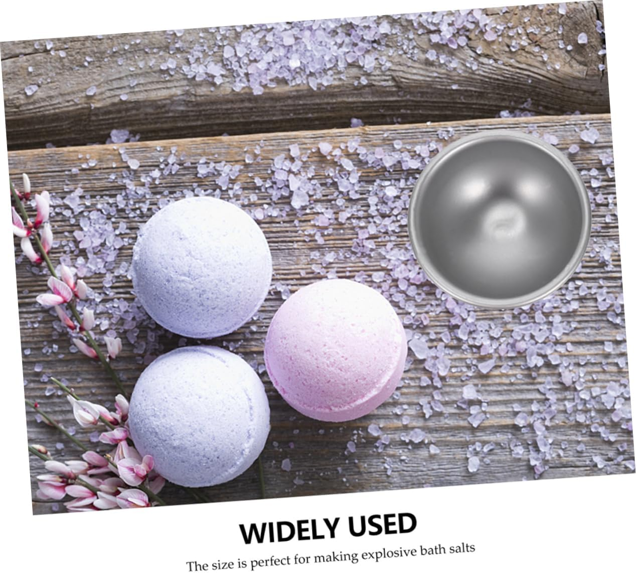 10Pcs Aluminum Mold DIY Bath Bomb Salt Mold Crafting Baking for Making Bath Bombs and Cakes at Home image number 2