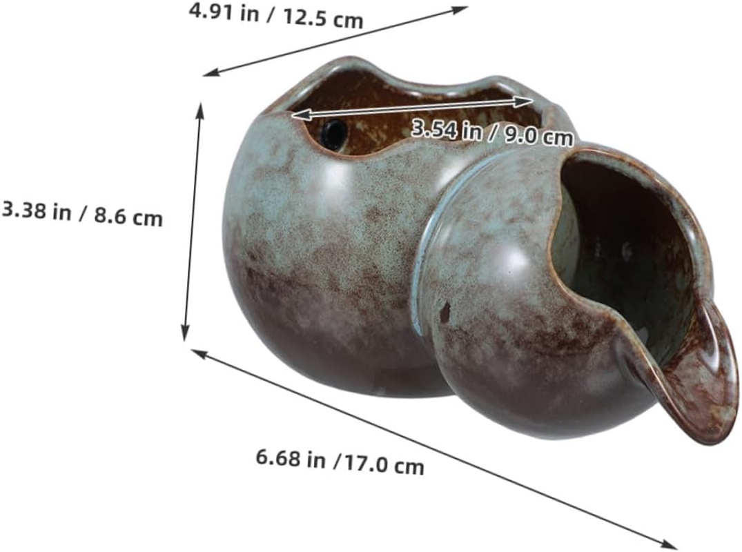 COHEALI Ancient Ceramic Water Fountain Spitter with Recirculating Waterfall for Outdoor Garden Patio Courtyard Terracotta Jar with Feature Low Maintenance Relaxing Ambiance for Home Office image number 5