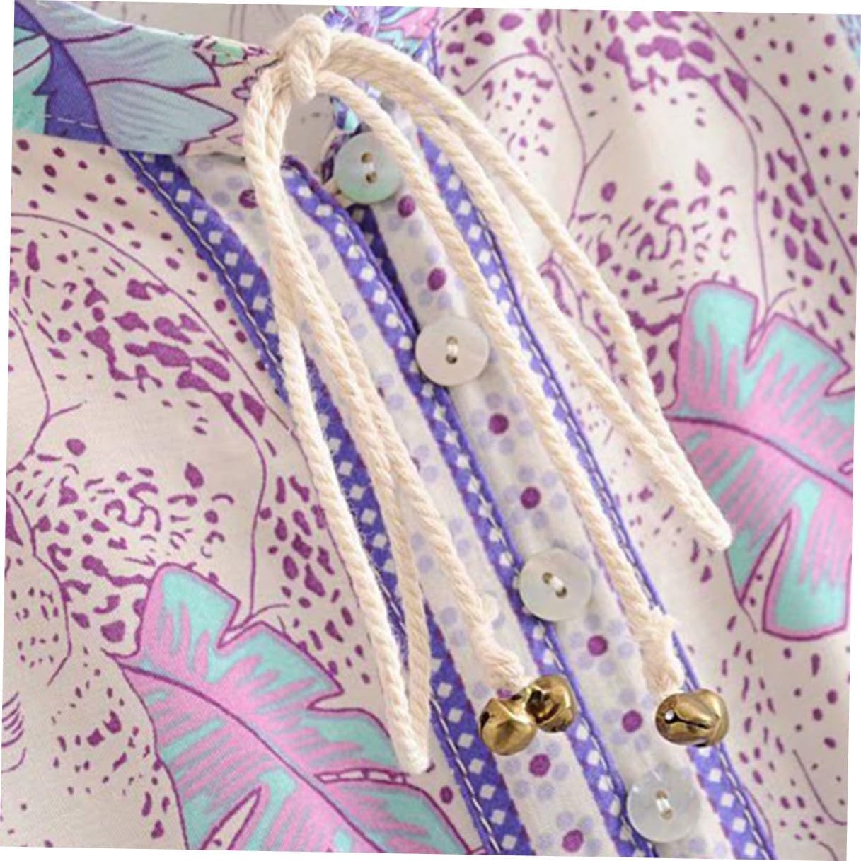 PLAFOPE Bohemia Style Long Sleeve Lapel Dress for Women Casual Elegant Maxi Dress Blue Lightweight Comfortable for Daily Work Party Vacation Office Wear