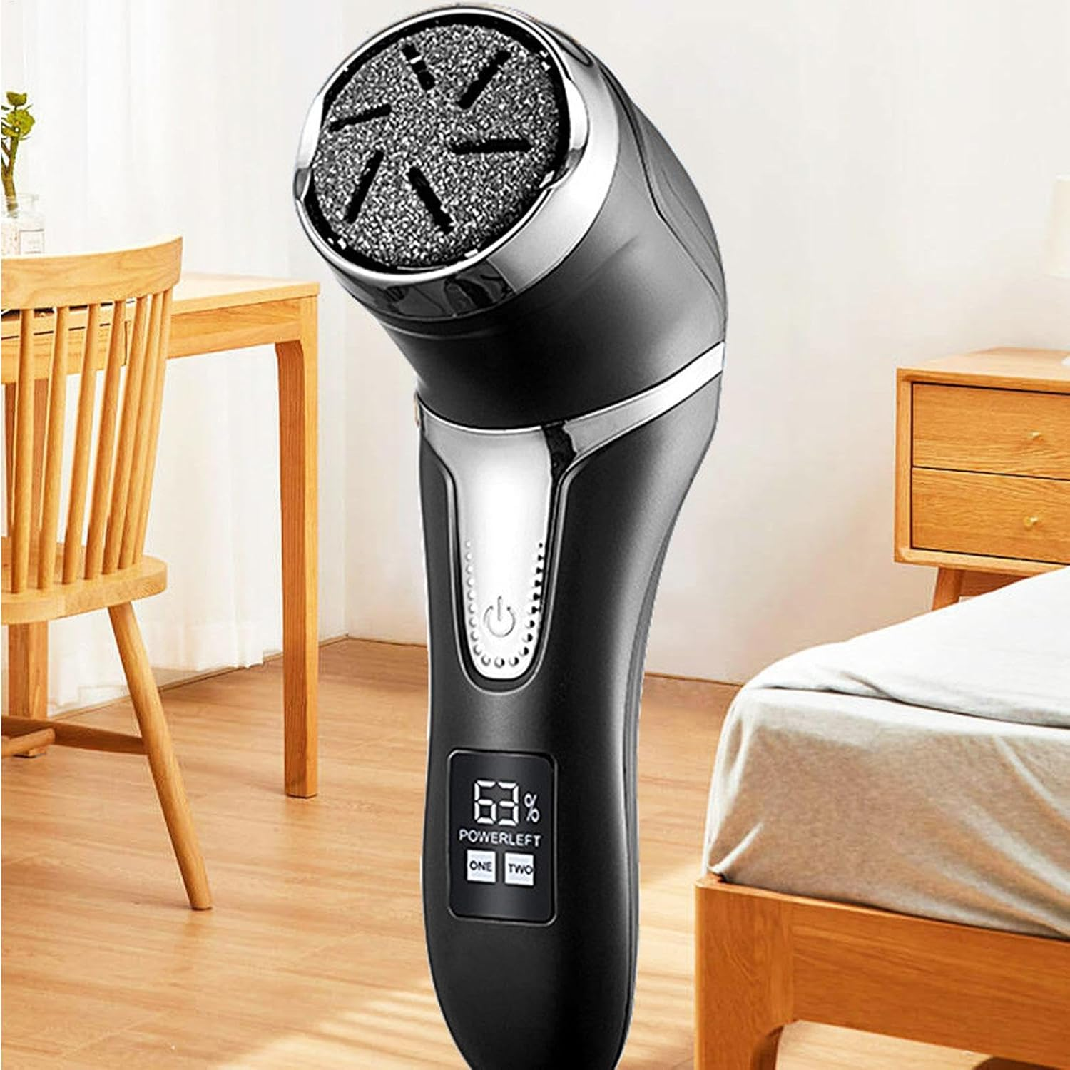 Electric Foot File,Foot Callus Remover Tool Rechargeable IPX7 Waterproof LED Display - Foot Callus Remover Tool 2-Speed Rechargeable USB Charging for Hard Cracked Dry Skin