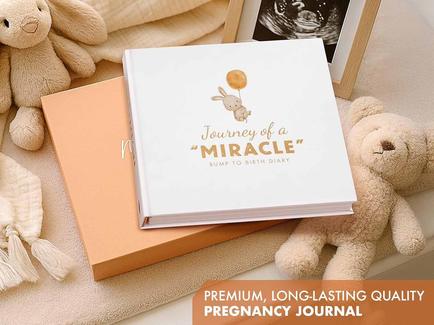 Pregnancy Journal for First Time Moms 2025, Baby Memory Book Baby Shower Item with Photo Album, Footprint Kit Included, Scrapbook Milestones, Trimester Tracker for Expecting Moms from Bump to Birth image number 5