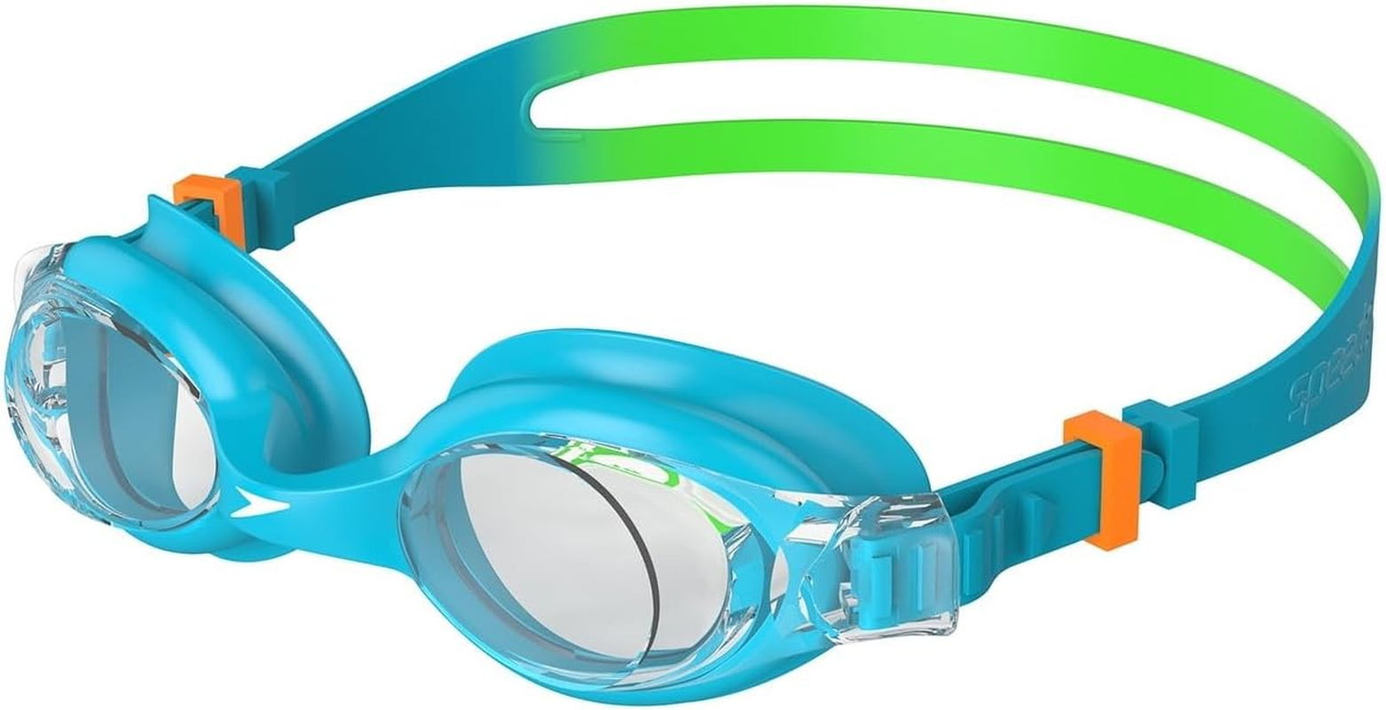 Speedo Kid'S Skoogle Swimming Goggles, Blue/Green/Orange/Clear, One Size