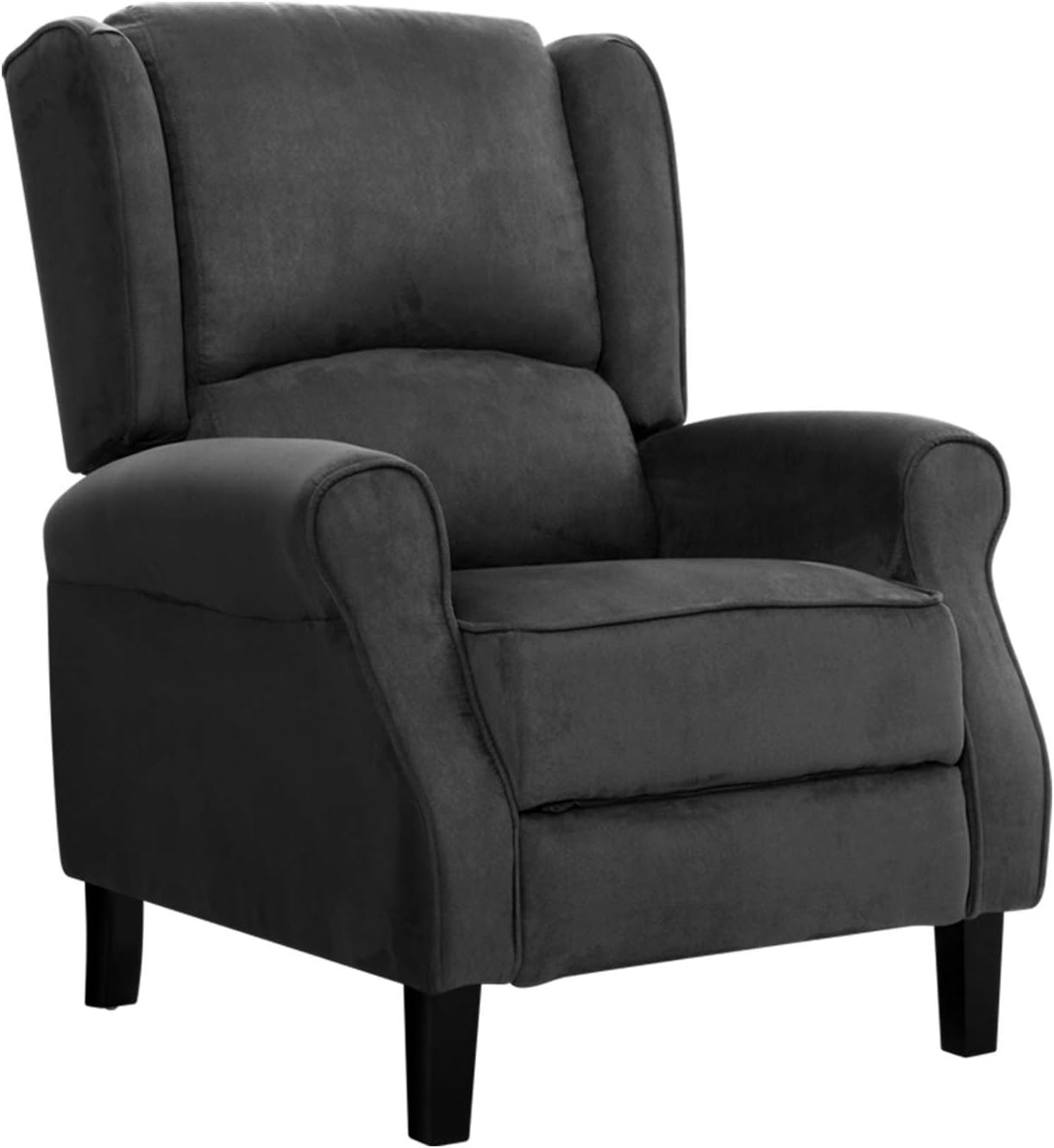 Artiss Recliner Chair Charcoal Fabric Lounge Sofa Armchair, Home Furniture Health Personal Care, Adjustable Backrest Footrest Nursing Feeding image number 6