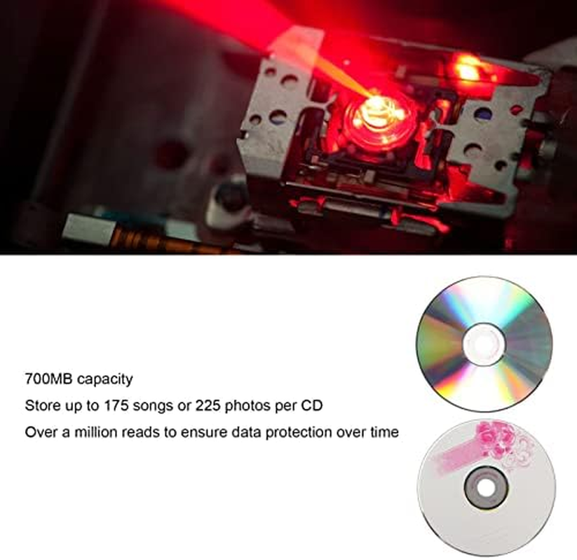 CD-R Blank Discs, 52X 700MB Recordable Disc Blank Cds for Storing Digital Images Music Data (10PCS) image number 6