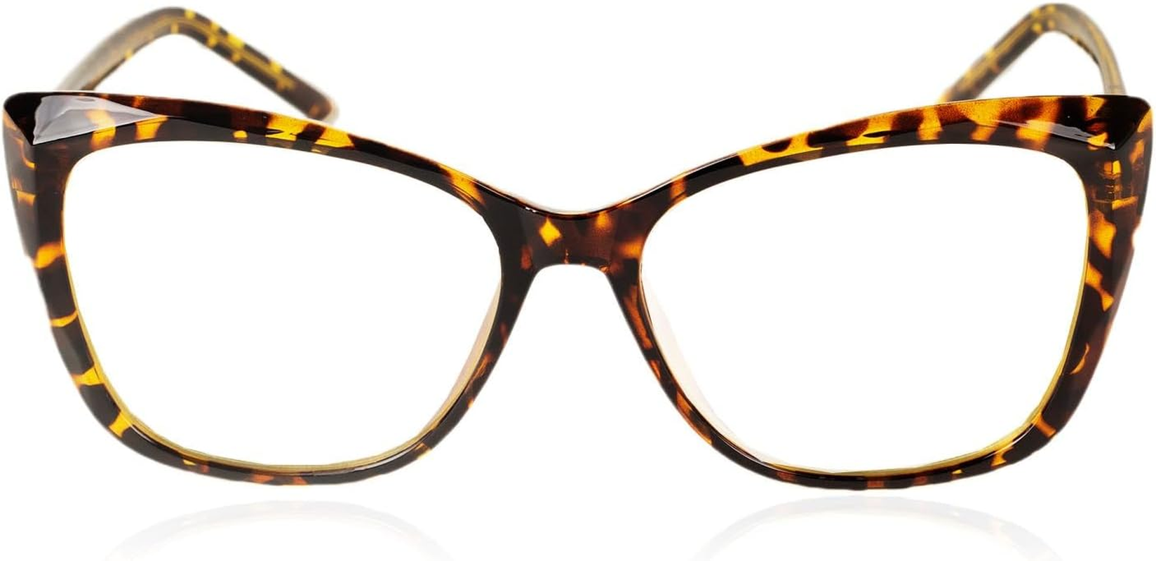 Ib-Ip Women'S Classic Black Leopard Cat Eye Glasses Ladies Clear Lens Eyeglasses