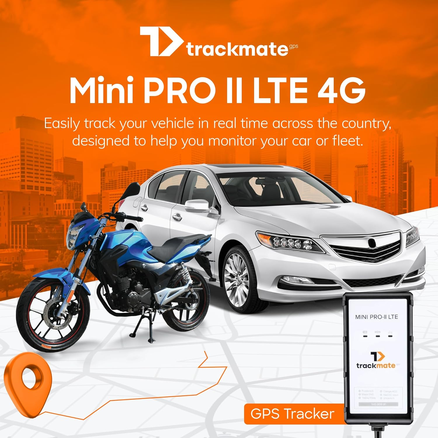 Mini PRO- LTE 4G Hardwired, Real-Time GPS Vehicle Tracker Verizon/T-Mobile/At&T Coverage. Internal Back up Battery, Accident Detection, Driver Behavior, Remote Ignition Cut-Off. NO Contract. image number 5