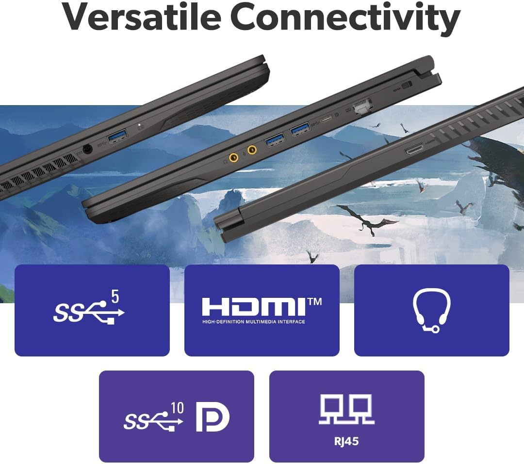 MSI Thin 15 B13UC-3067AU, 15.6" FHD 144Hz Gaming Laptop, Intel Core I5-13420H, 16GB DDR4, 512GB SSD, NVIDIA Geforce RTX 3050 4GB, Windows 11, Cosmos Gray image number 1