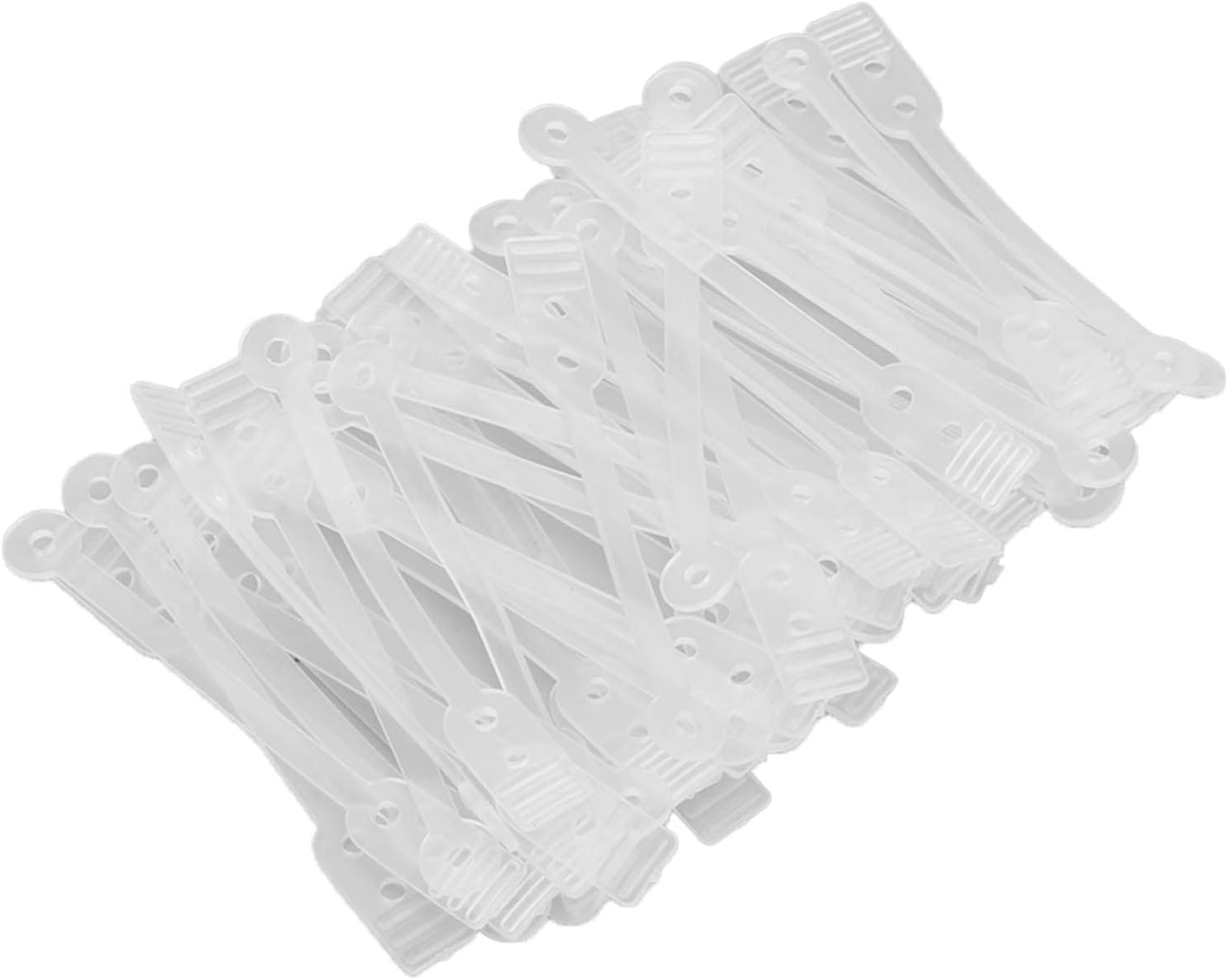 50 Pcs Hanging Perm Bar Tape High Elastic Wavy Silicone Tape Lightweight Reusable Hair Salon image number 1