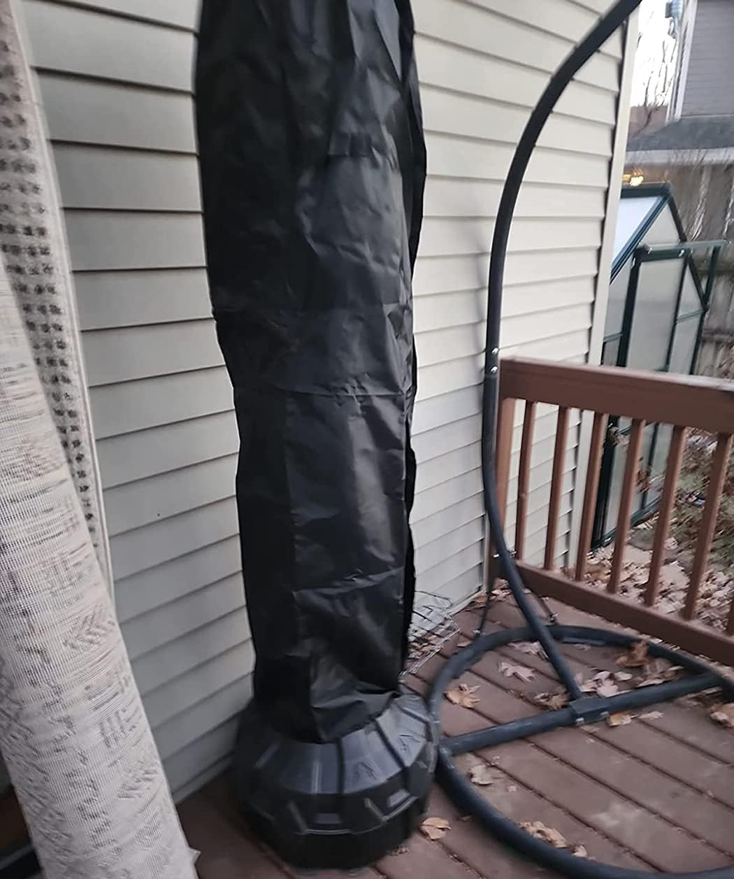 Punching Bag Cover Outdoor Waterproof/Dustproof Standing Boxing Bag Cover Boxing Punching Bags Heavy Bags for Sports Outdoors Exercise Black image number 3