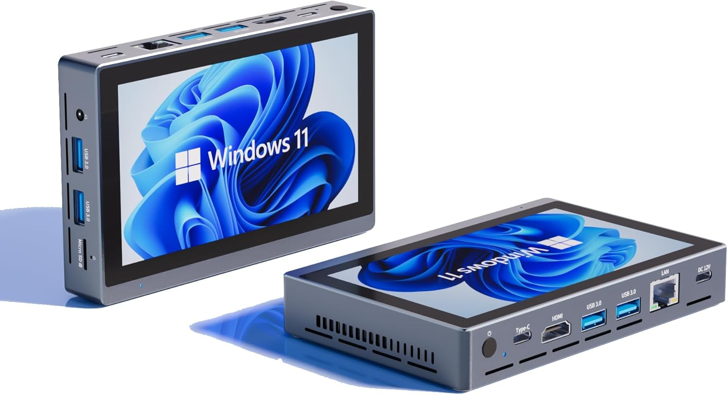 HEIGAOLA Mini PC Win 11 Pro,Celeron N5095 Mini Computer with Fan,16Gb DDR4,256GB Emmc,Mini PC with Screen,Micro PC 4K@60Hz Triple Display,Mini Gaming Computer Wifi5 BT5.2 Gigabit Ethernet image number 3