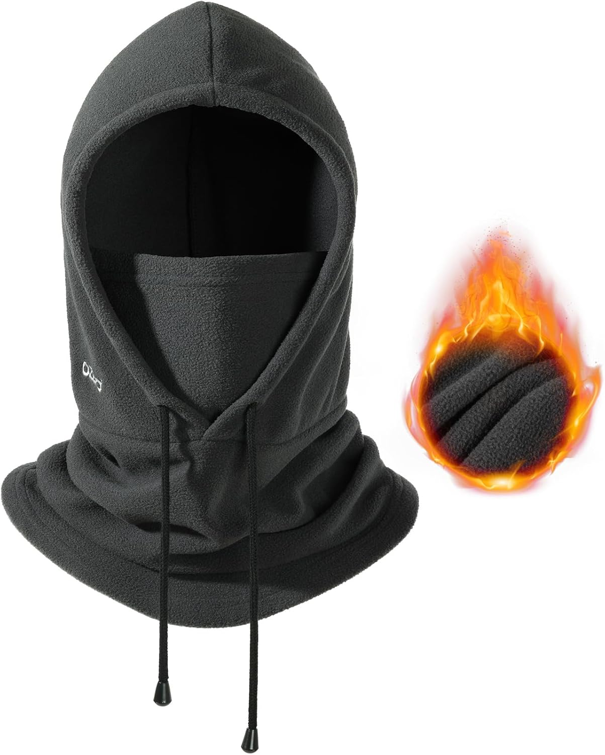 OZERO Balaclava Face Mask: Winter Polar Fleece Hood Ski Mask for Men Women, Convertible Balaclava Hood Face Cover Hat Cap Scarf for Cold Weather