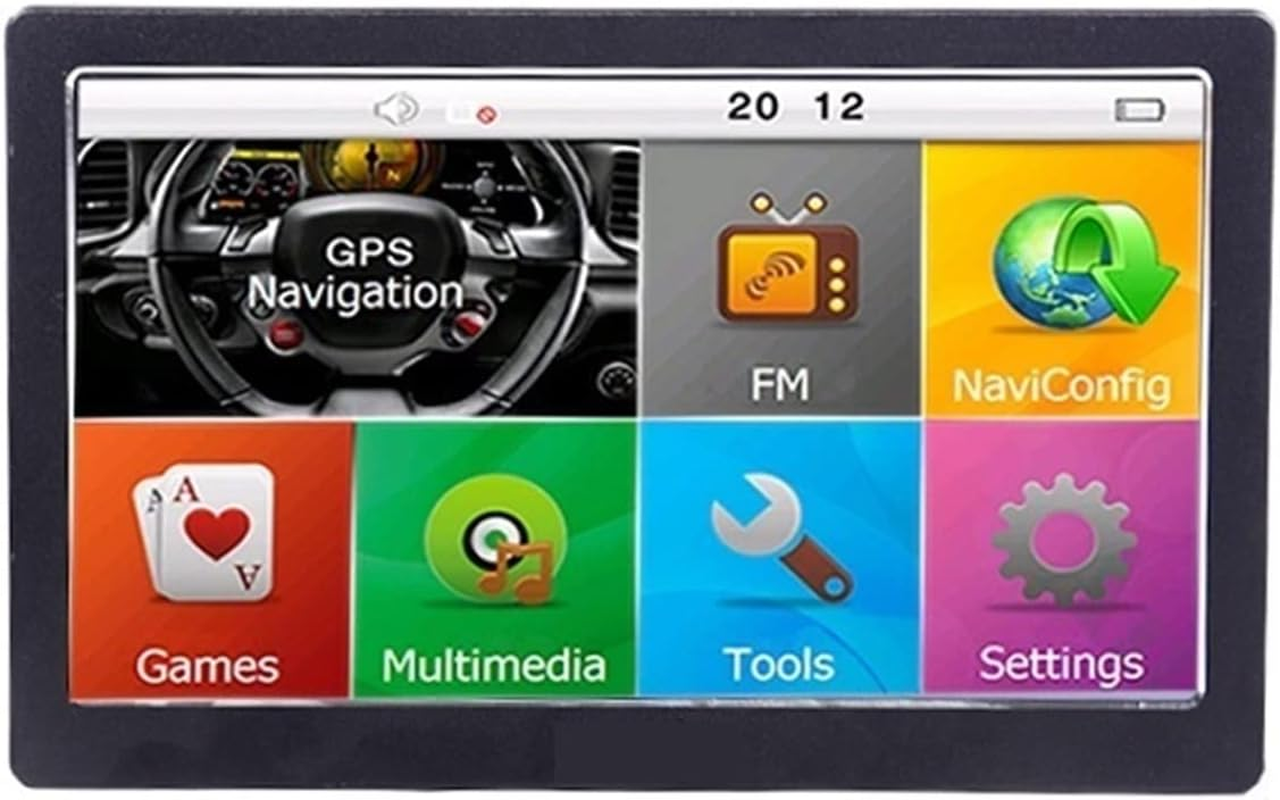GPS Car Navigator, 7 Inch HD Camping Car/Truck/Vehicle GPS Navigation Built in 8GB+256M Bluetooth MP3/MP4 Players for Car Truck Rv(Without Bluetooth) image number 2