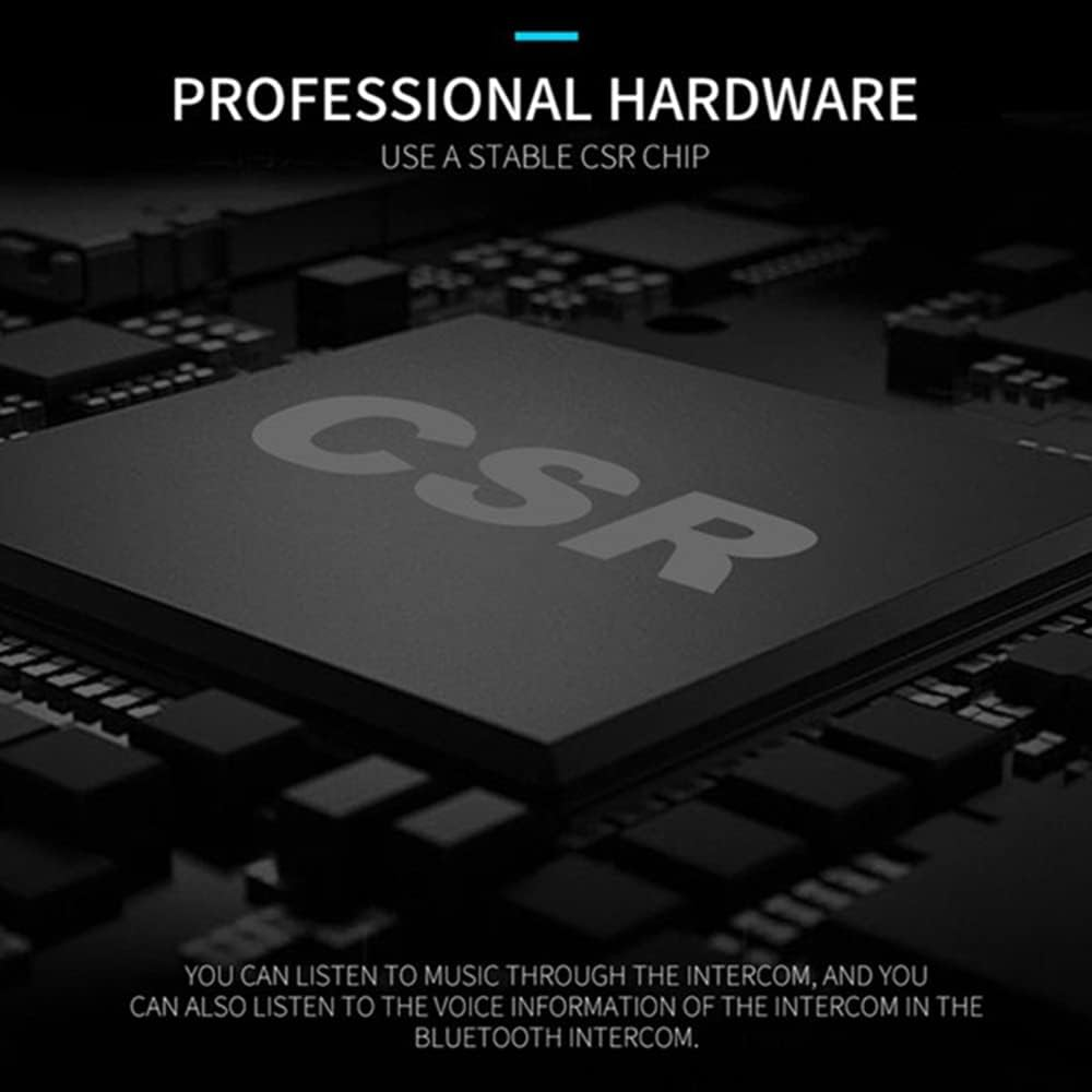 2 Set Motorcycle 5.0 Bluetooth Helmet Intercom Universal Pairing Earphone Headset with CNC Noise Reduction BT22 image number 3