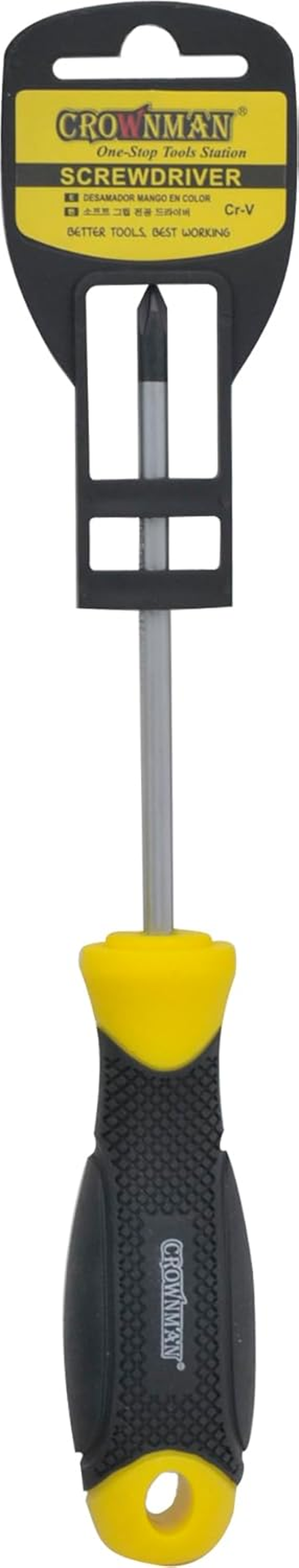 Phillips Screwdriver with Double Colour TPR Handle, PH2 X 38 Mm Size