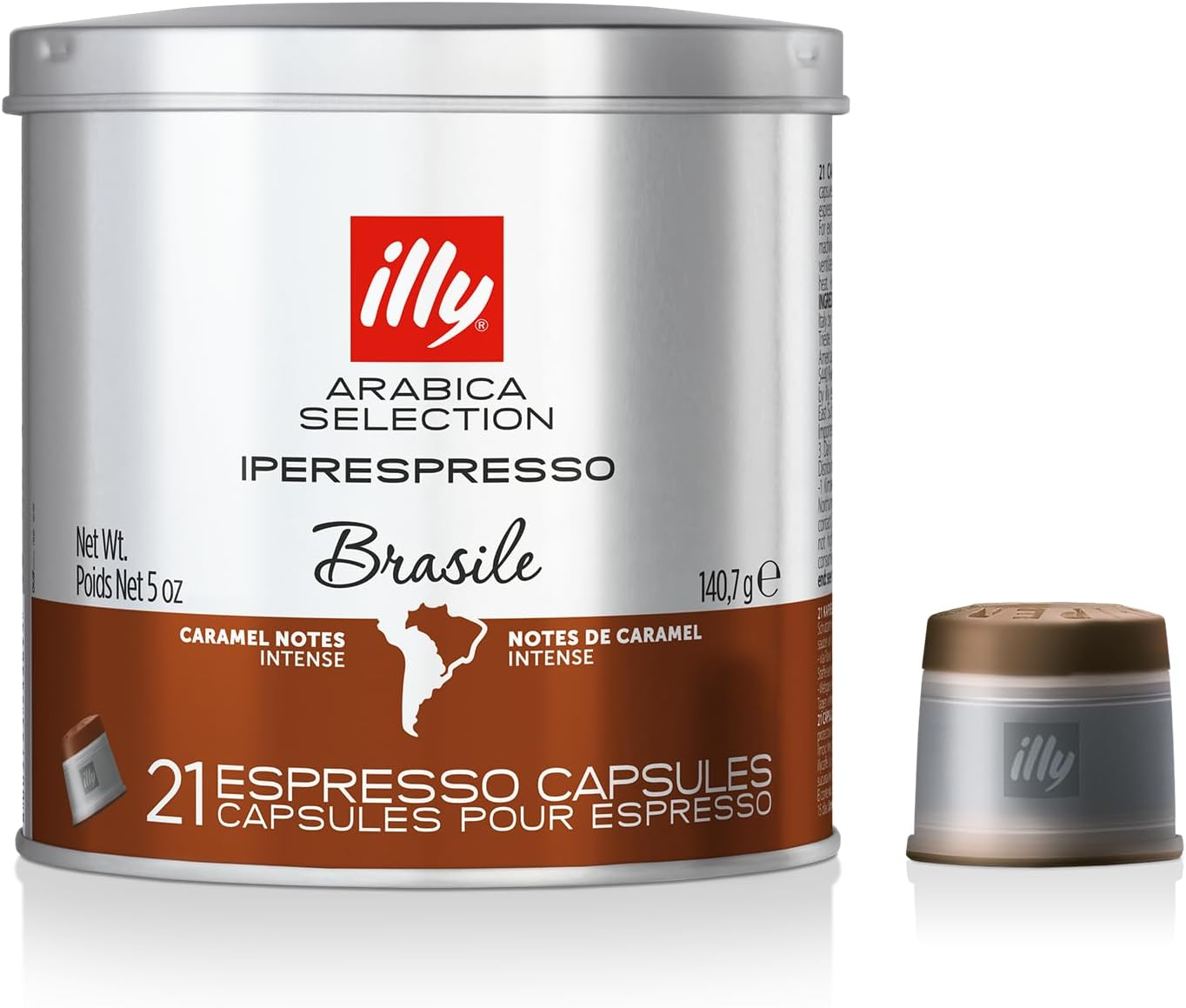 Illy Arabica Selection Brazil Espresso Capsules, 21 Count - Rich Brazilian Coffee Flavor - Compatible with Espresso Machines - Smooth, Balanced, and Velvety - Dark Roast, 100% Arabica Beans - 21 Count (Pack Of 1), 100 Arabica image number 6