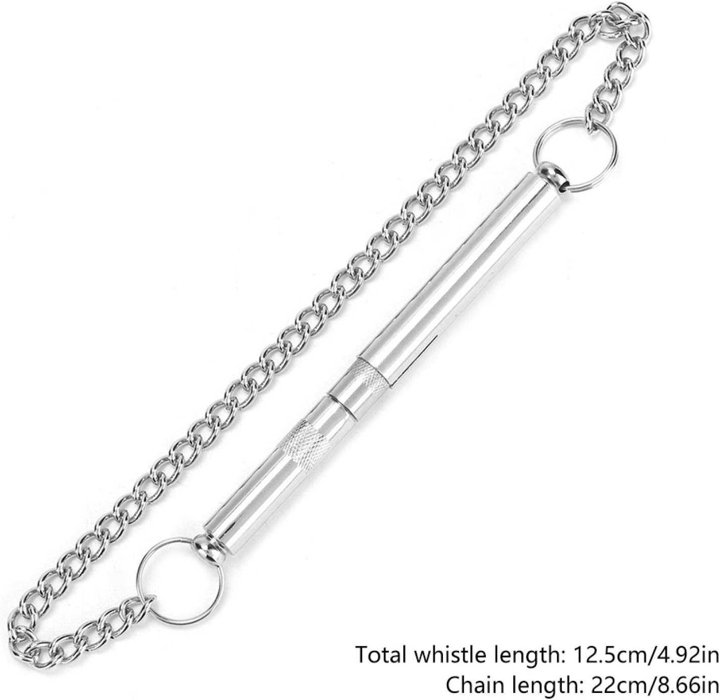 Cooling Portable Metal Pet Training Whistle, Silent Dog Training Whistle, for Barking Control Dog Ultra Sonic Training Tool with Chain image number 2