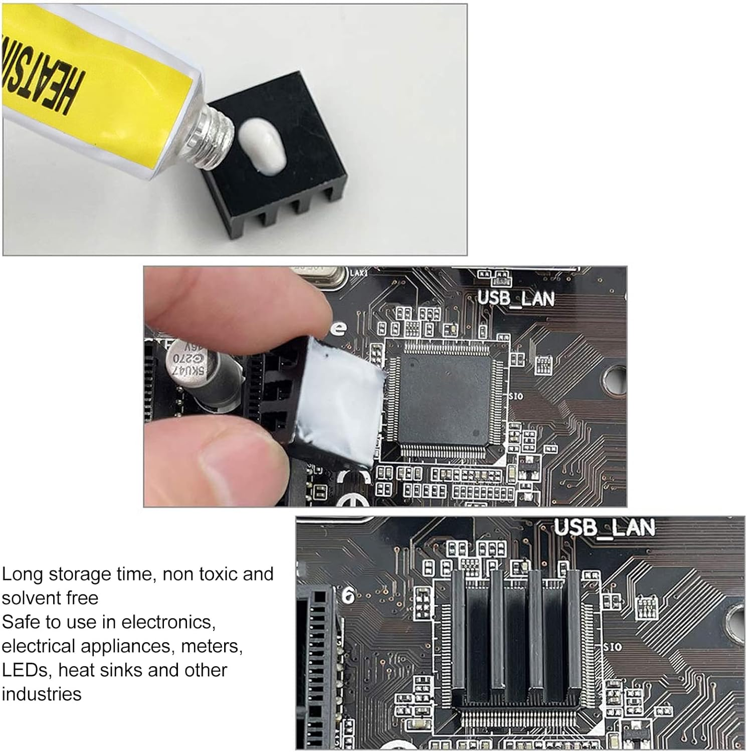 5PCS CPU Thermal Paste, Heatsink Paste, Thermal Silicone Grease for 3D Printer image number 2