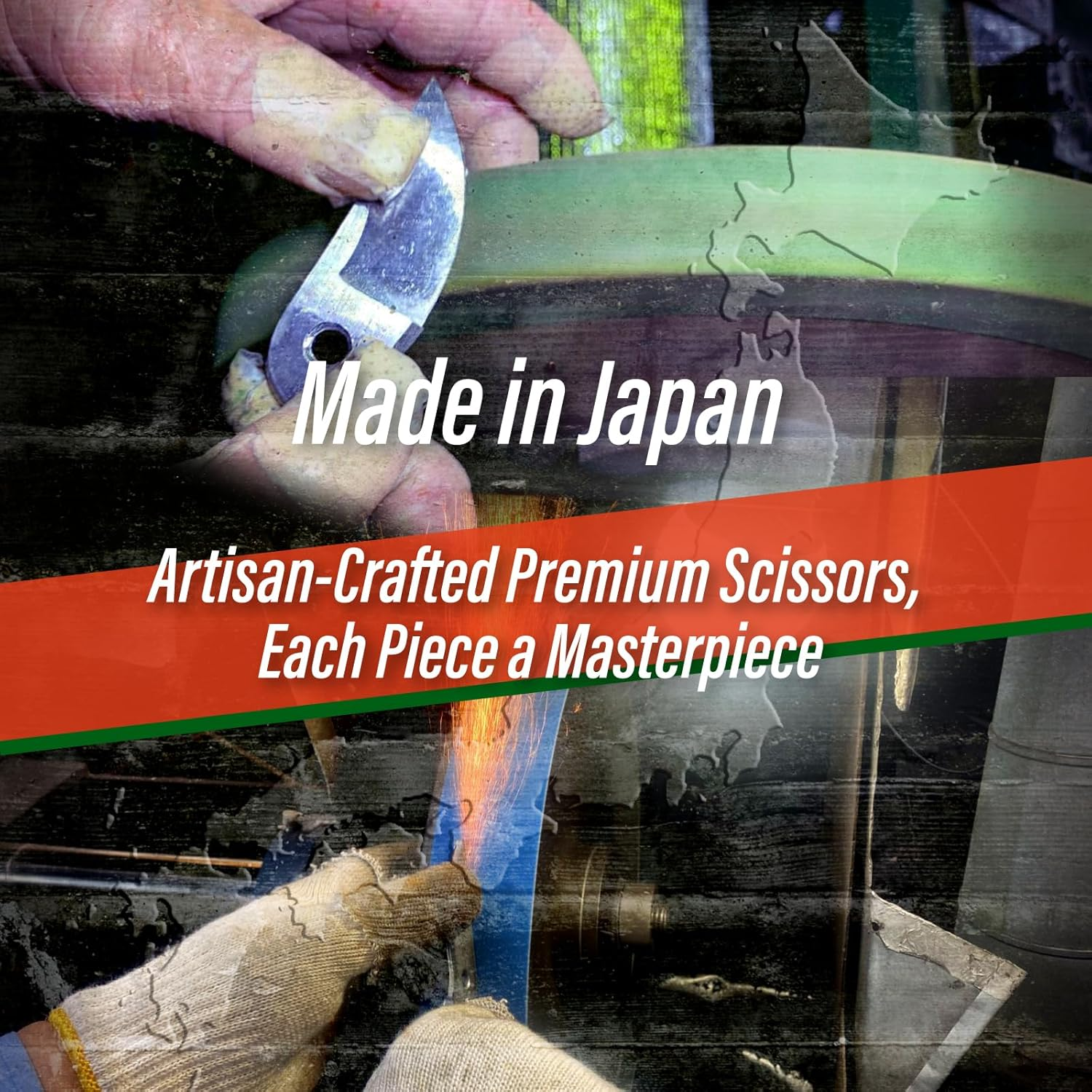 SUIZAN Trimming Scissors 155Mm - Professional Japanese Garden Plant Herb Buds Flower Shears Gardening Tools image number 1