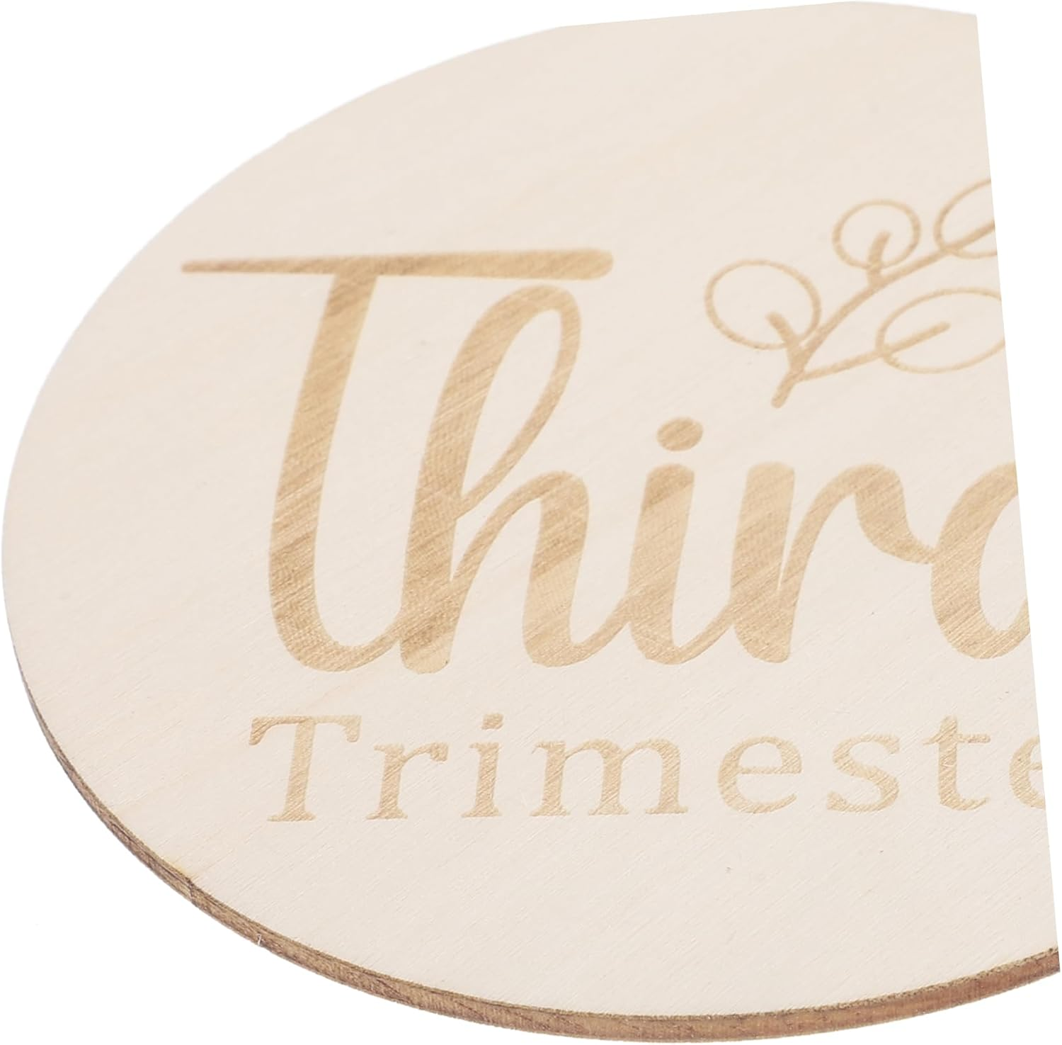 Milisten 11 Pcs Double Sided Wooden Pregnancy Weekly Milestone Discs Growth Markers Safe Smooth Finish for Newborn Photography Room Decor for Capturing Memories image number 5