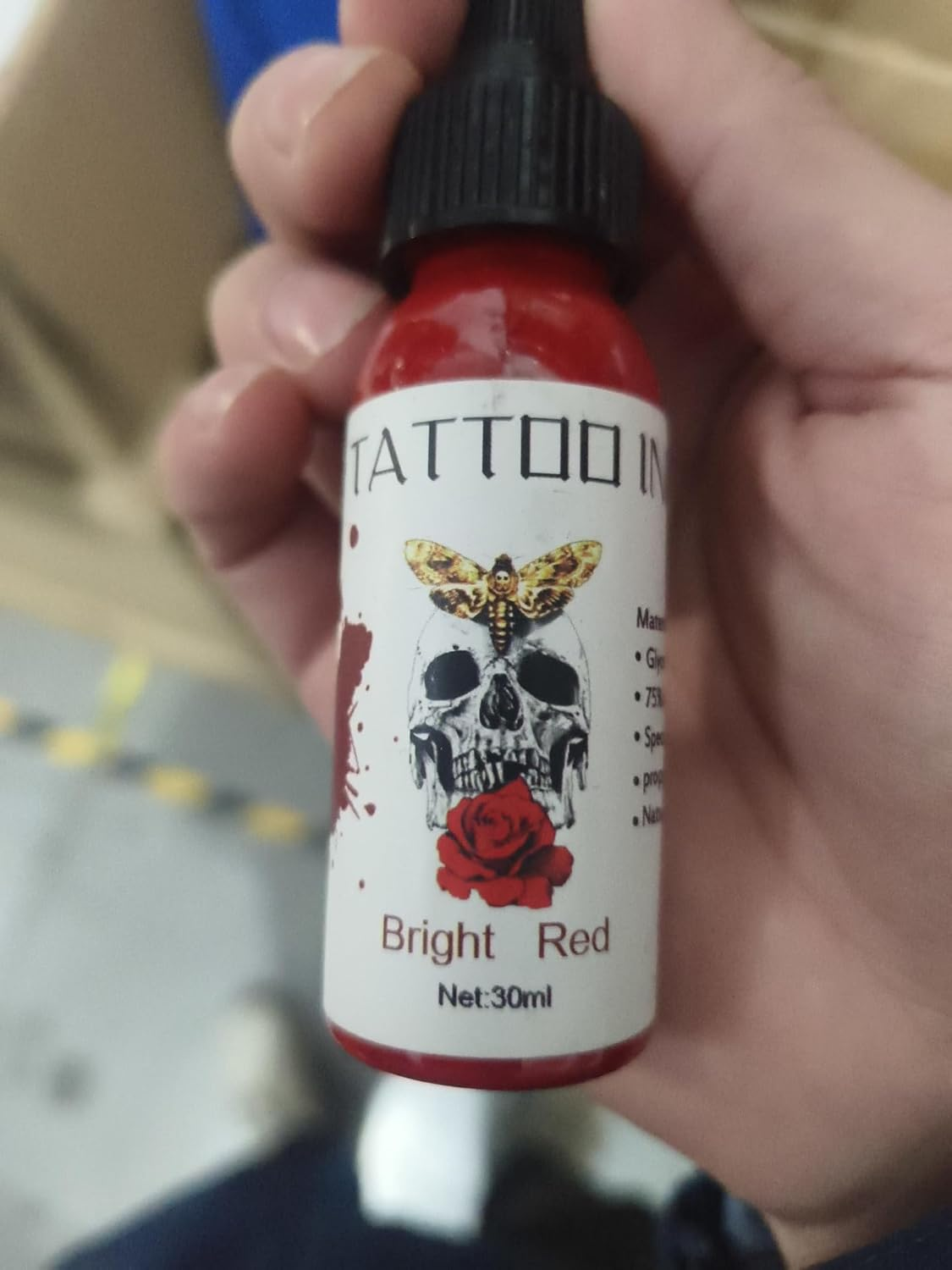 7 Color Tattoo Inks Set for Practice 1 Oz 30Ml/Bottle Tattoo Inks Pigment Kit for 3D Makeup Beauty Skin Body Art(30Ml/Pc) image number 5