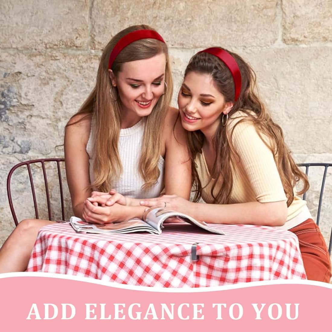 GXGM 6 Pieces Multicoloured Headband, Pure Colour Hair Bands, Fashion Headband for Women, Girls Comfortable, Simple, Elegant, for Women and Girls image number 5