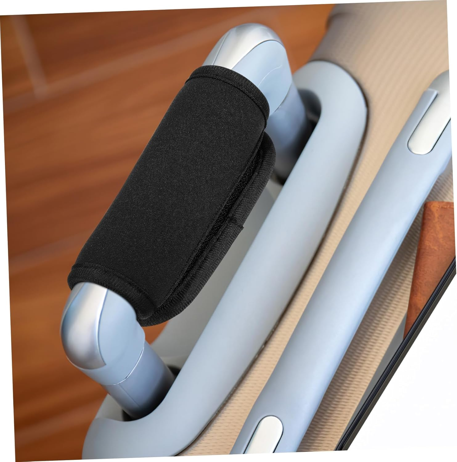 Gatuida Luggage Handle Wrap Sleeve Neoprene Trolley Handle Grip Cover Black Travel Suitcase Accessory for Carrying and Protection image number 5