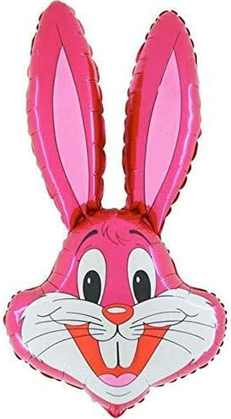 Toyland 37" PINK Rabbit Shaped Balloon- Easter Balloons