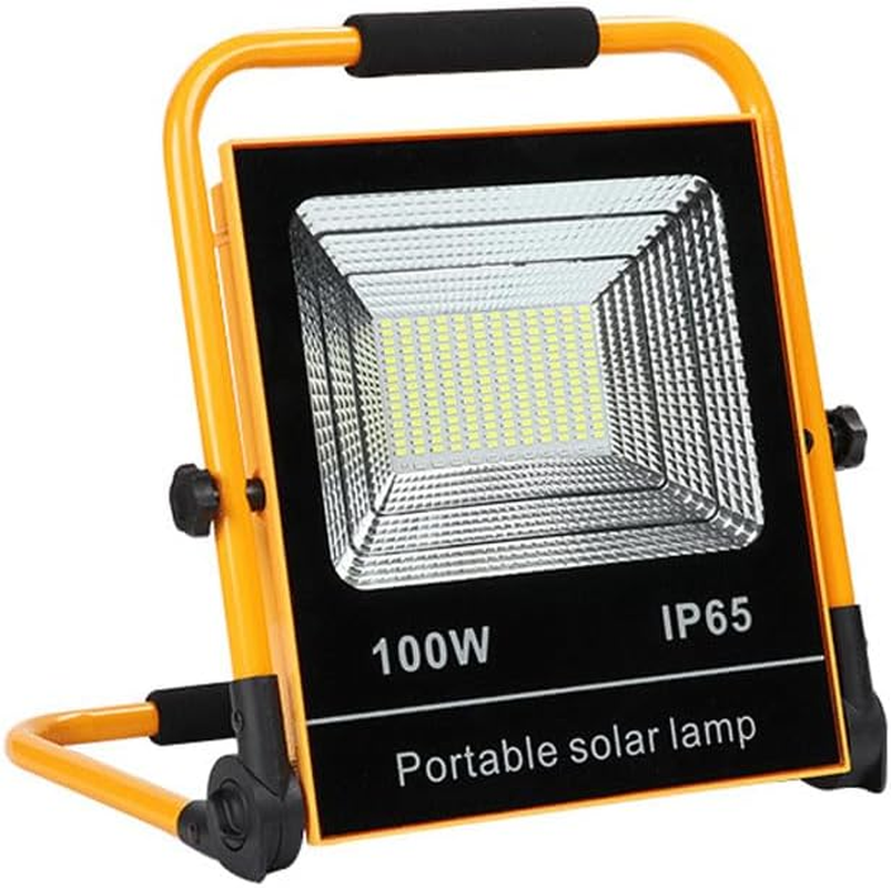 Ledlabs 100W Solar LED Flood Light - Rechargeable Outdoor Emergency Light with 4 Lighting Modes | IP65 Waterproof | 18H Runtime | for Power Outages, Construction, Camping image number 1