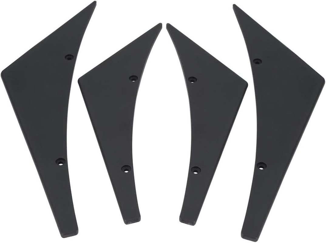 4Pcs Universal Car Front Bumper Lip Splitter Fins Canards Body Spoiler &ndash; Premium Quality and Stylish Upgrade (Black) image number 5