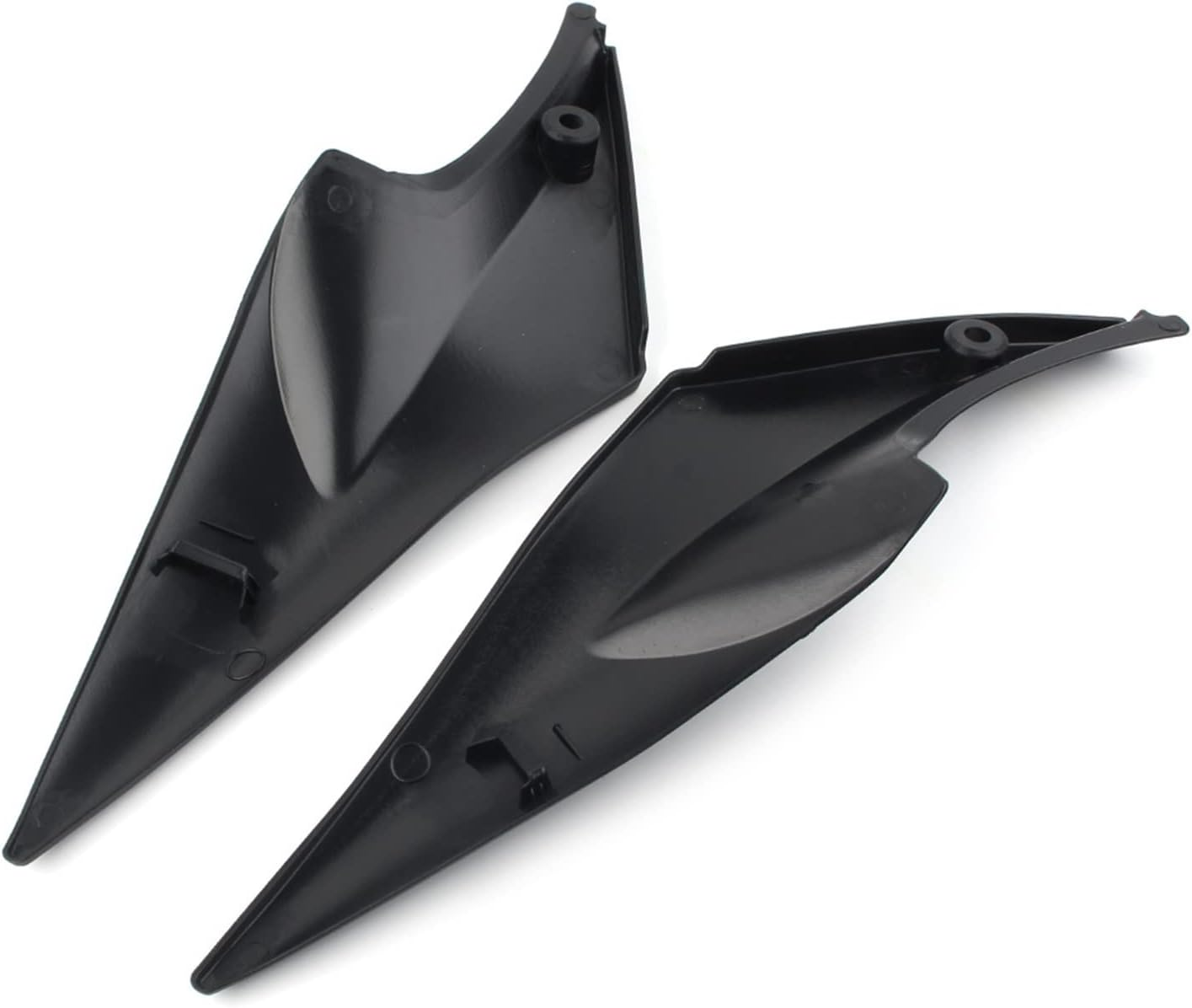 Jfqm Motorbike Tank Side Fairing Panel Gas Trim Cover Cowl 2Pcs Fit for Suzuki GSXR600 GSXR750 2006 2007 Black ABS image number 1