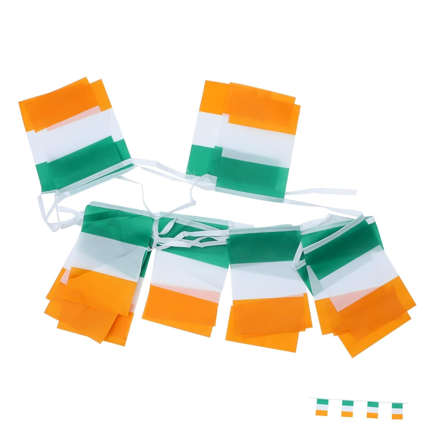 COOLHIYA St Patricks Day Festival Decoration Ireland Flag String Flags for Party 1Pc image number 4