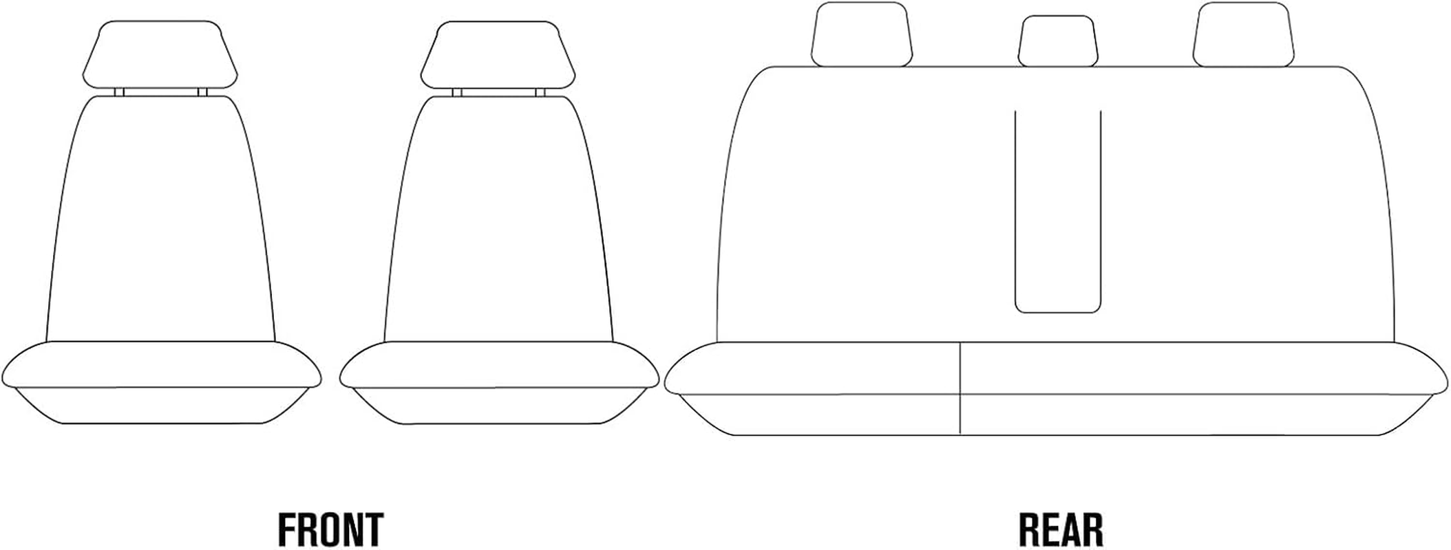 For Toyota Hilux Dual Cab 2015-On Custom Neoprene Front & Rear Set Car Seat Covers 2015 2016 2017 2018 2019 2020 2021 2022 2023 2024 2025 image number 3