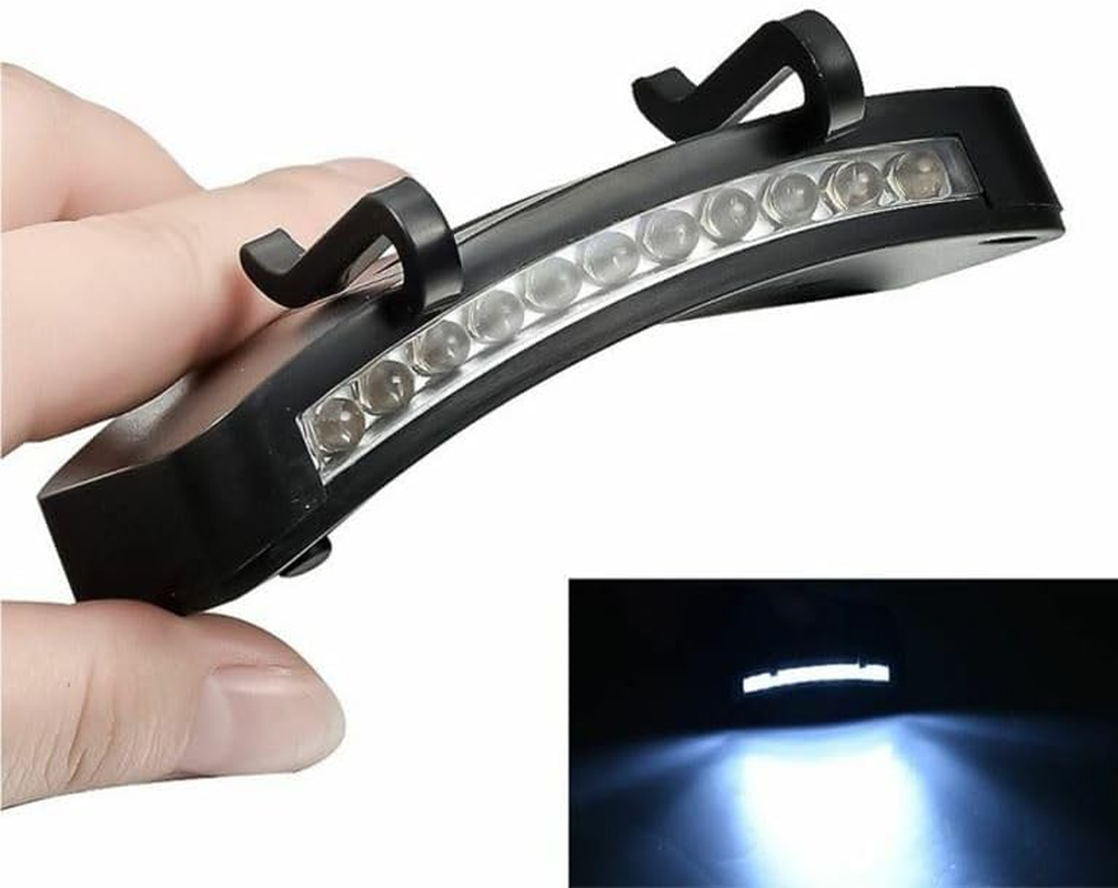 Pocketman 11 LED Clip on Cap Light Hat Light Battery Operated Light for Fishing Camping Running for Cycling Hiking and Other Outdoor Activities (6) image number 1
