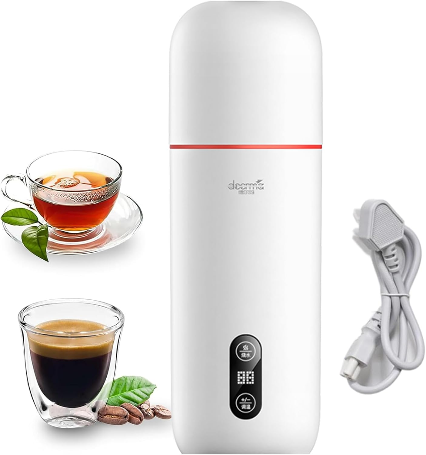 XIAOMI DREEMA Portable Electric Kettle, 350Ml Travel Electric Kettle, 40℃-90℃ Temperature Control, Personal Hot Water Boiler, 304 Stainless Steel, Auto Shut-Off & Boil Dry Protection image number 5