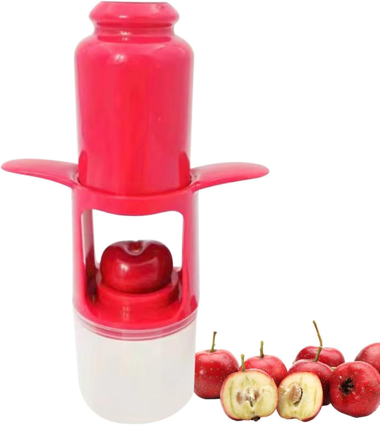 Cherry Depitter, Pit Remover for Cherries, Multipurpose Cherry Stoner, Heavy Duty Stainless Steel Olive Pitter Tool, Kitchen Gadgets for Cherry, Chili, Red Dates