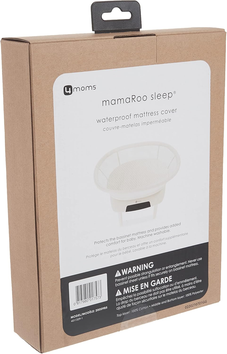 4Moms Mamaroo Sleep Bassinet Water Proof Mattress Protector image number 5