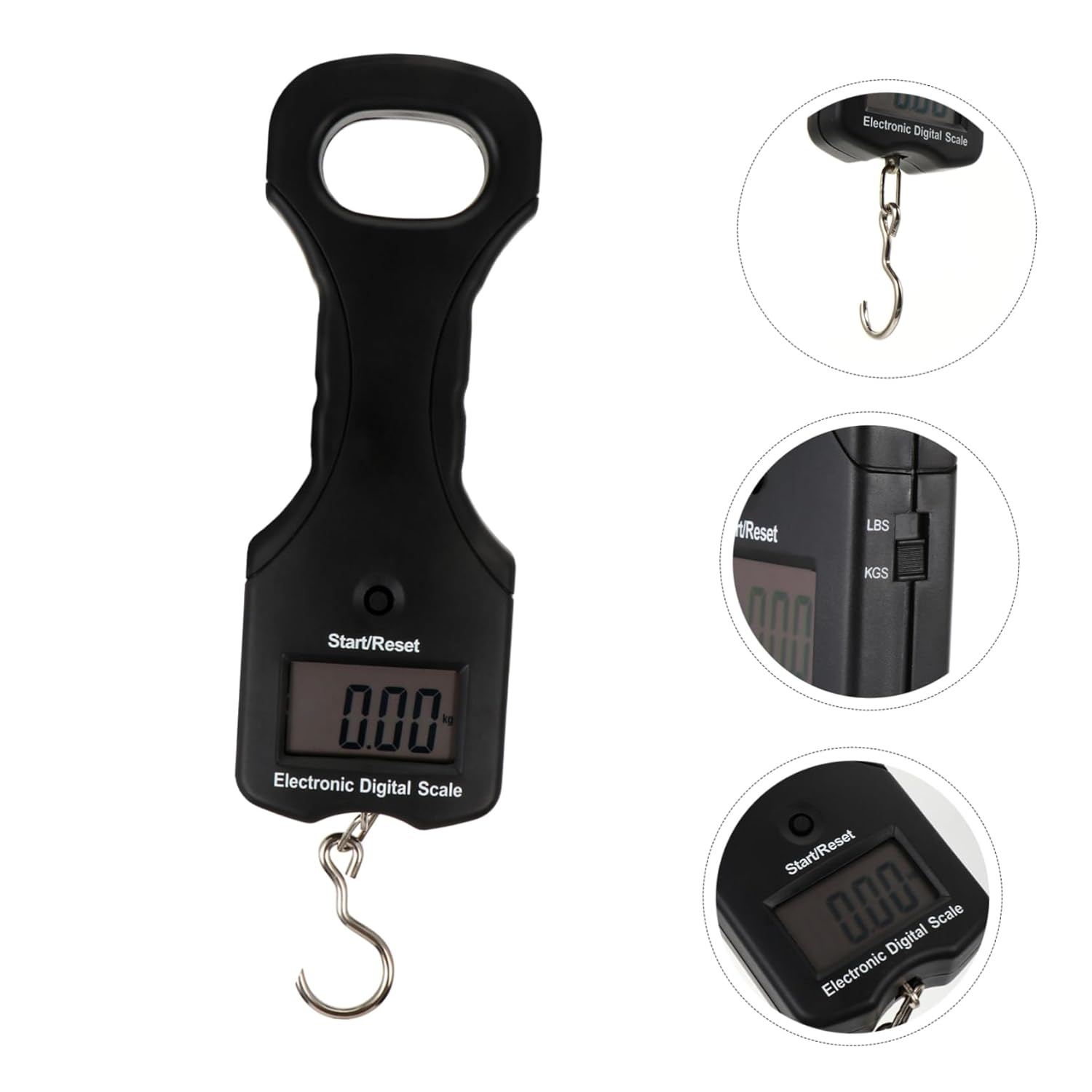 FOYTOKI 30Kg Portable Electronic Luggage Scale Handheld Weighing Scale for Travel Digital Display Multifunction for Home and Outdoor Use image number 1