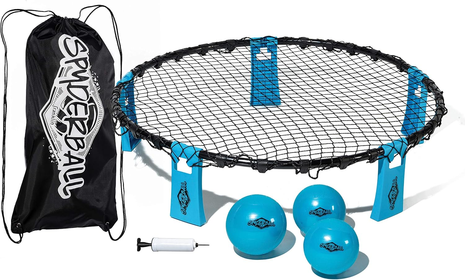 Franklin Sports Spyderball Game Set - Includes 3 Balls, Carrying Case and Rules - Played Outdoors, Indoors, Yard, Lawn, Beach - Durable Tight Net image number 6