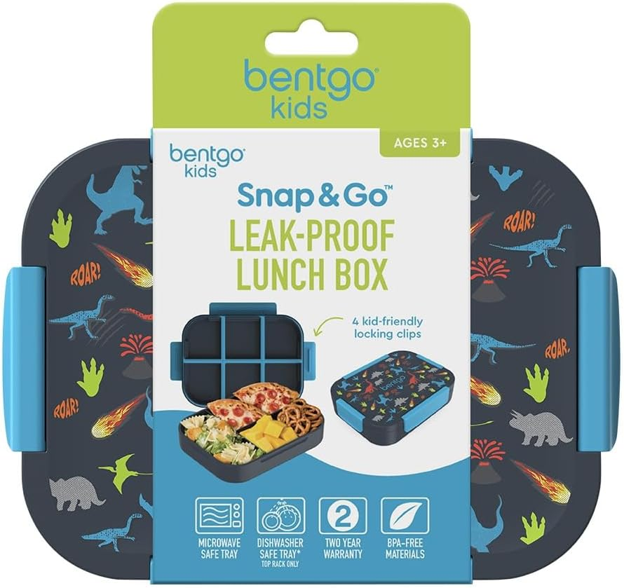 Bentgo Kids Snap and Go Lunch Box - Dinosaurs - Dinosaurs image number 5