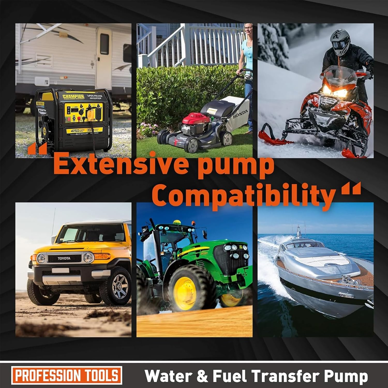 Qioon Fuel Transfer Battery-Operated Siphon Pump for Gas, Diesel, and Water, 2.4 GPM Flow, Portable Multi-Use Hand Fuel Transfer Pump for Easy Oil Extraction image number 6