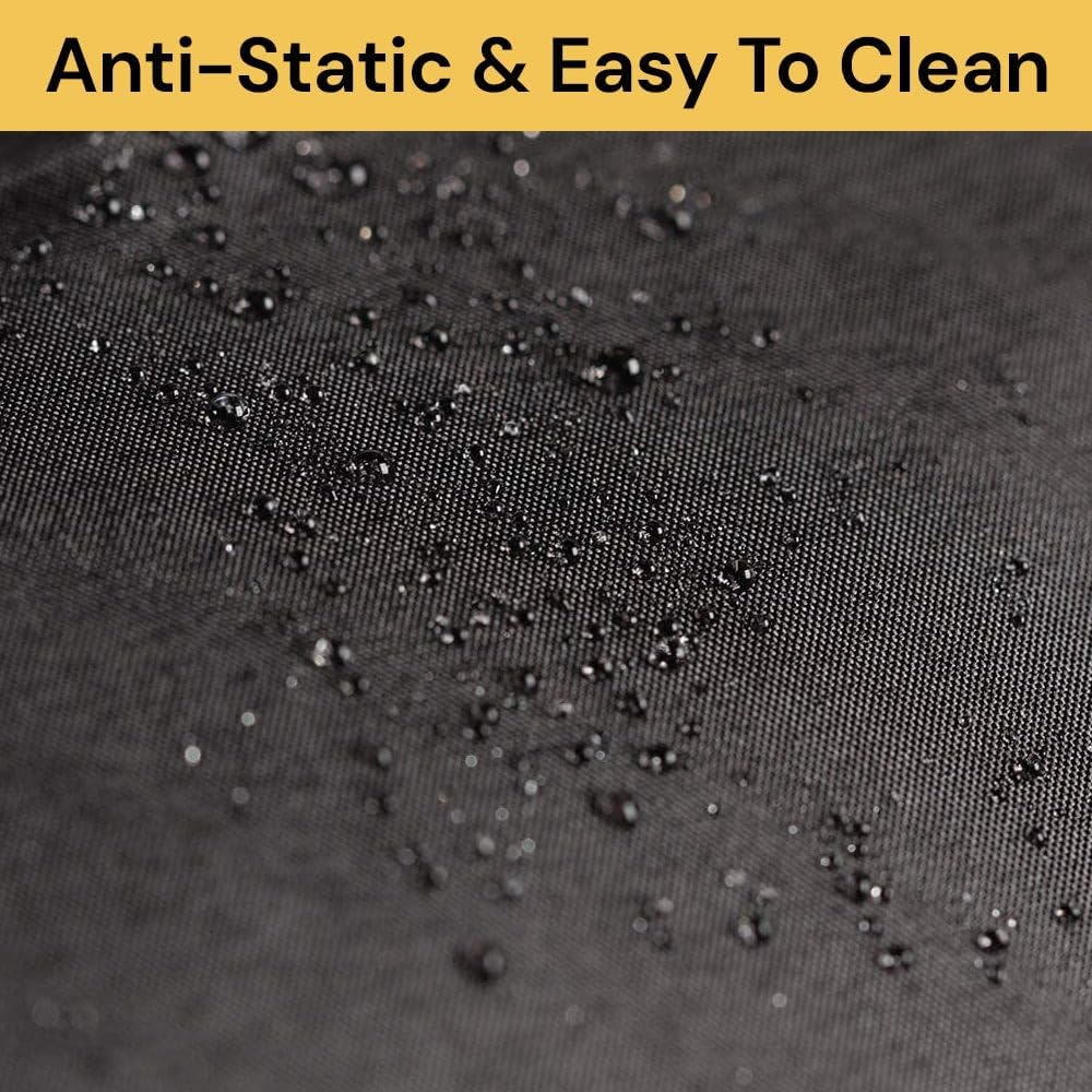 Spendeal Professional Salon Barber Cape for Men Women - Hairdressing Capes Waterproof Hair Cutting Cape with Adjustable Snap Closure, Salon Equipment for Hair Stylist and Home Use 128 * 84 Cm, Black image number 4