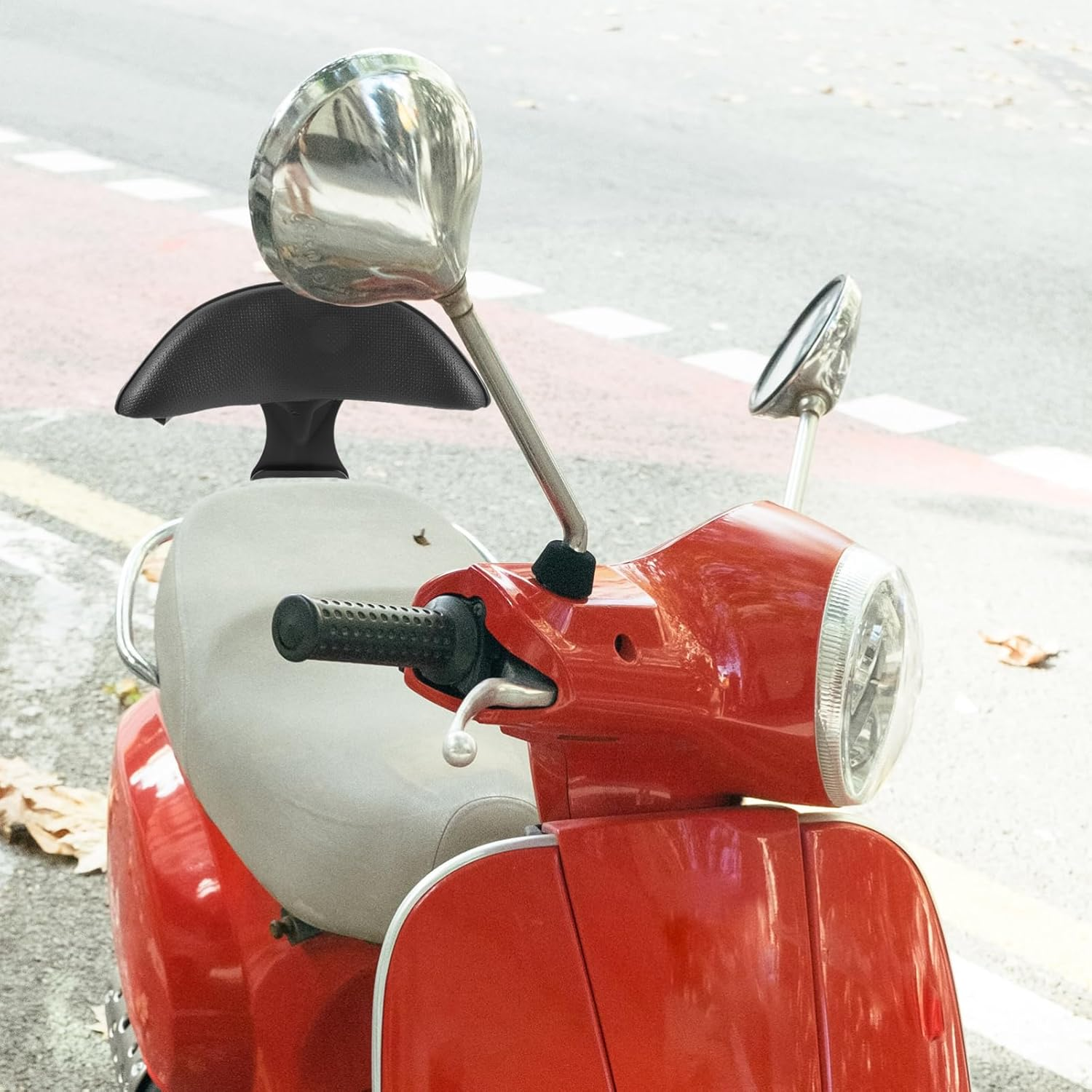 TOPPERFUN Backrest Universal Bike Back Rest for Electric Bicycles Safety Rear Rest Pad Black