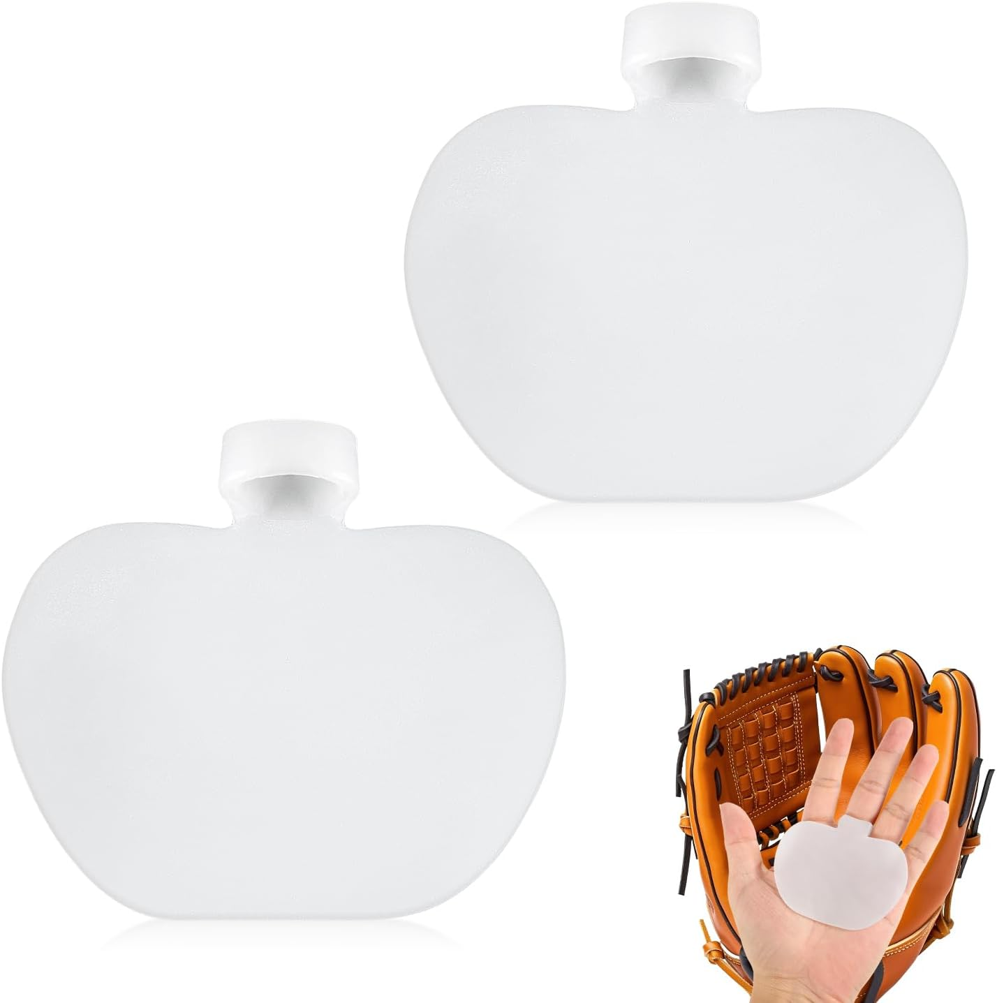 NQEUEPN 2Pcs Baseball Palm Pads, Batter Training Gloves Baseball Unisex Adult Spiked Pads Professional Hand Protectors Suitable for Professional Batters image number 3